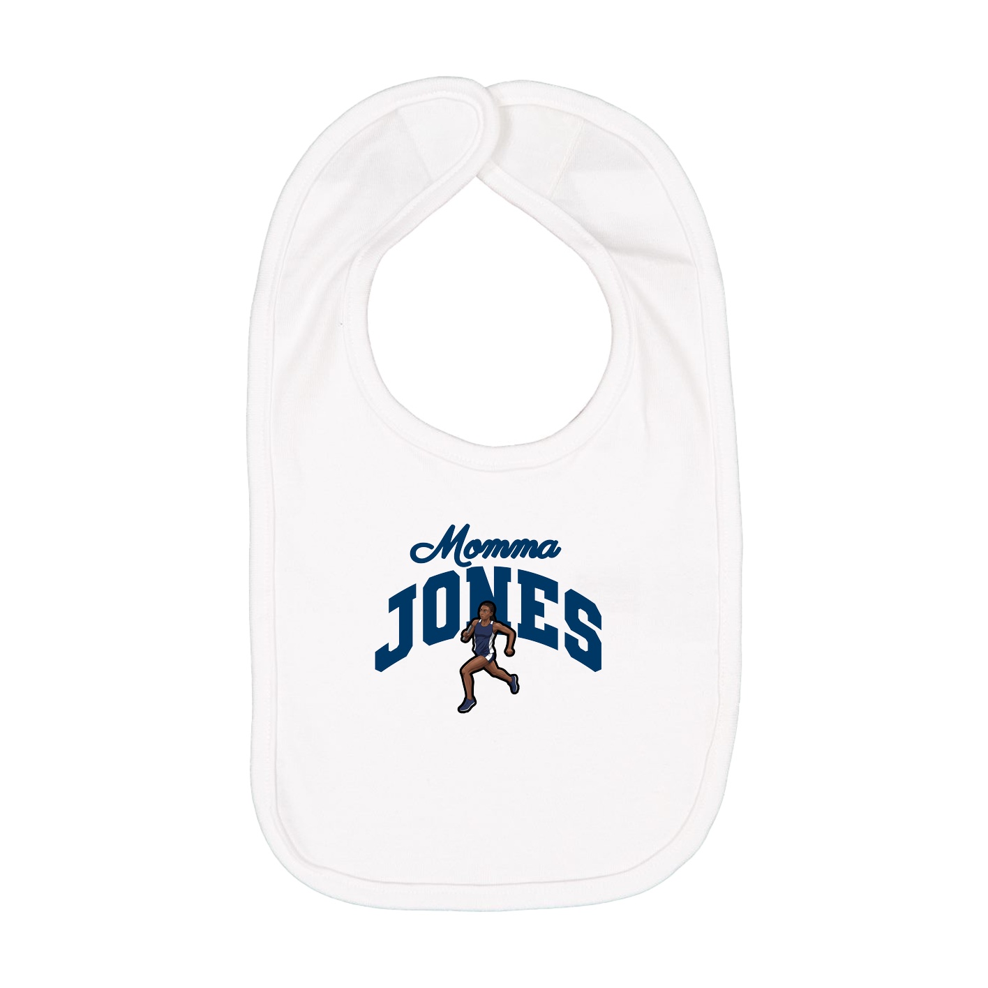 Infant Bib — Mothers Day Arch in White
