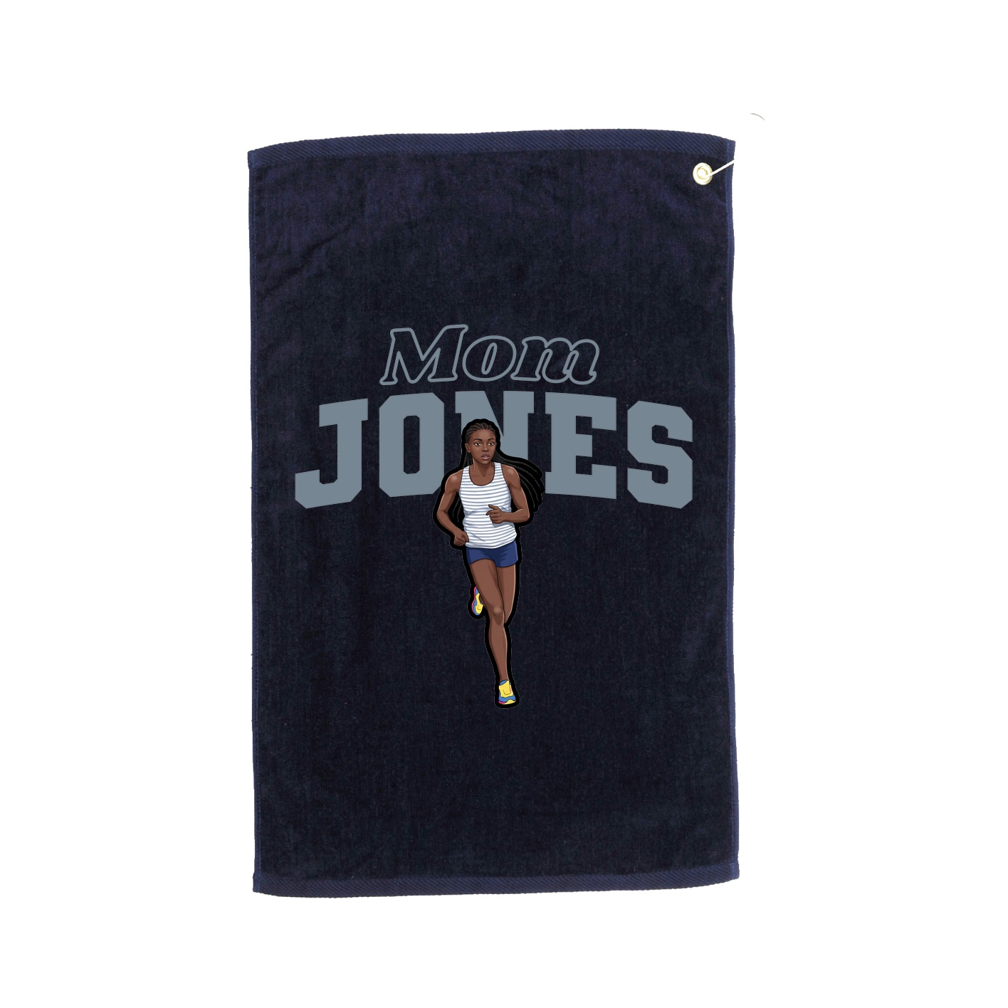 Golf Towel — Mothers Day Block in Navy