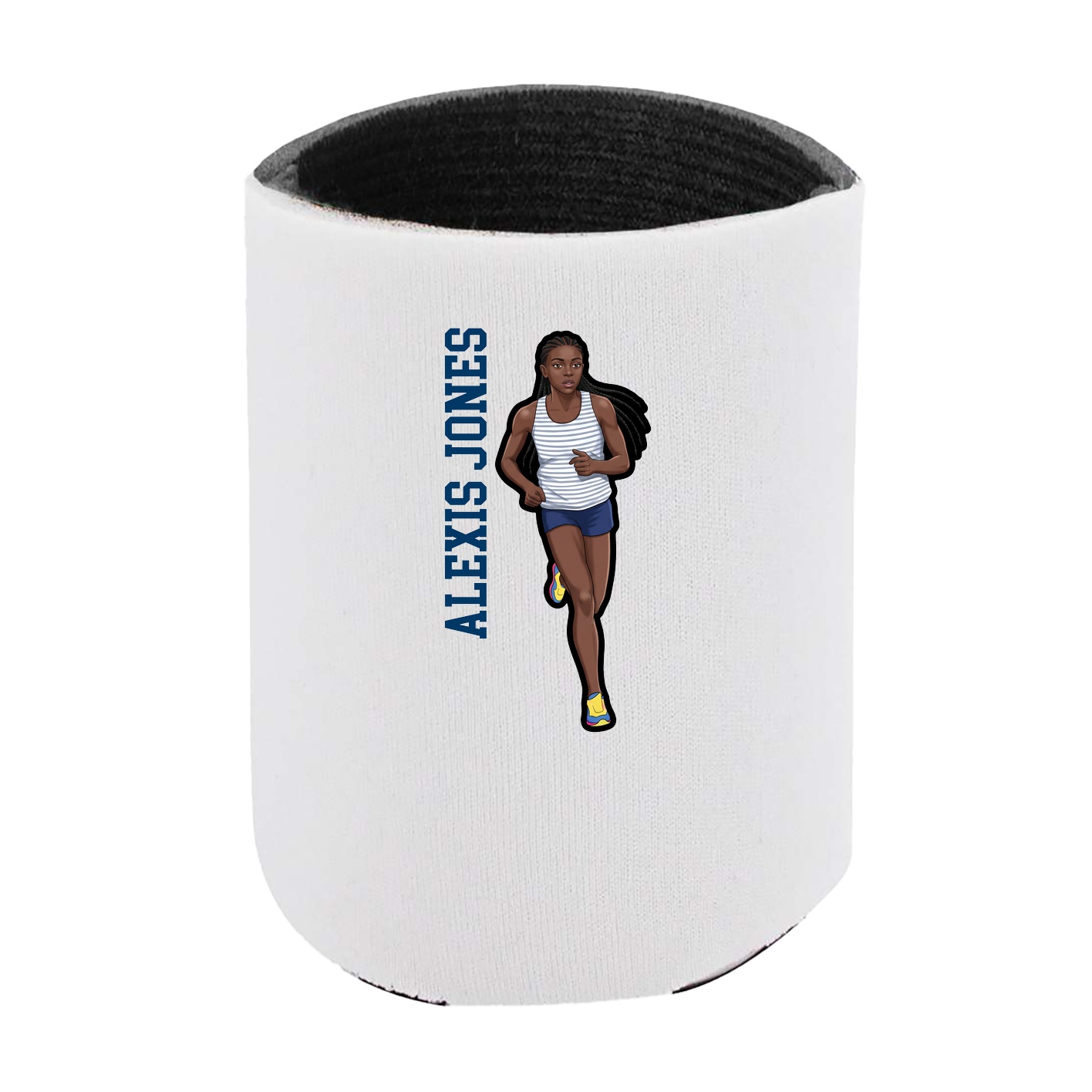 Can Holder — Name Vertical in White