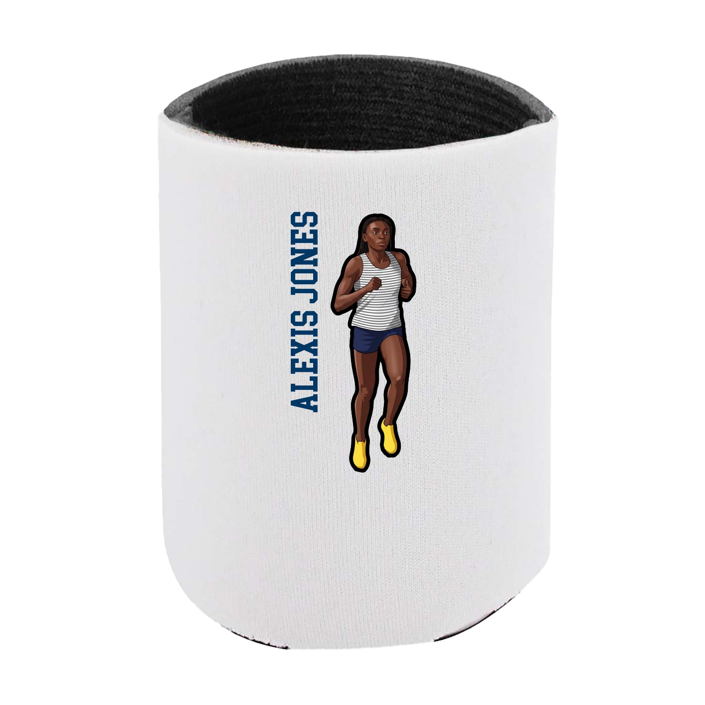 Can Holder — Name Vertical in White