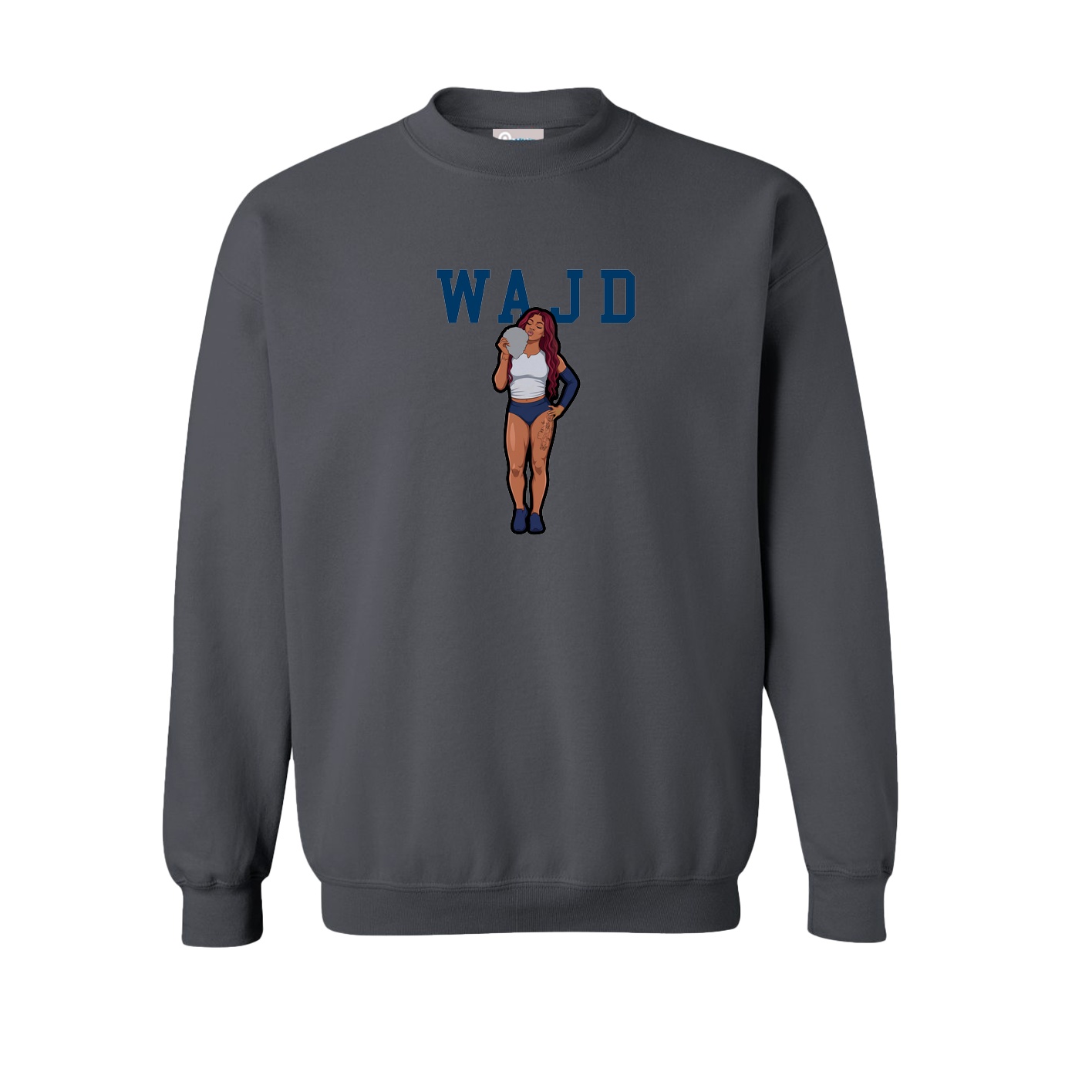Fleece Crew — Shirsey in Grey