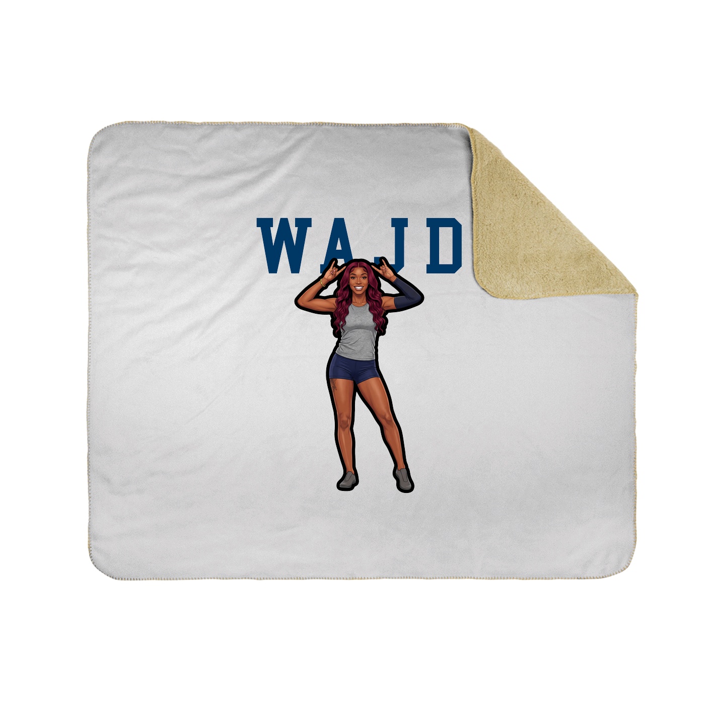 Throw Blanket — Shirsey in White