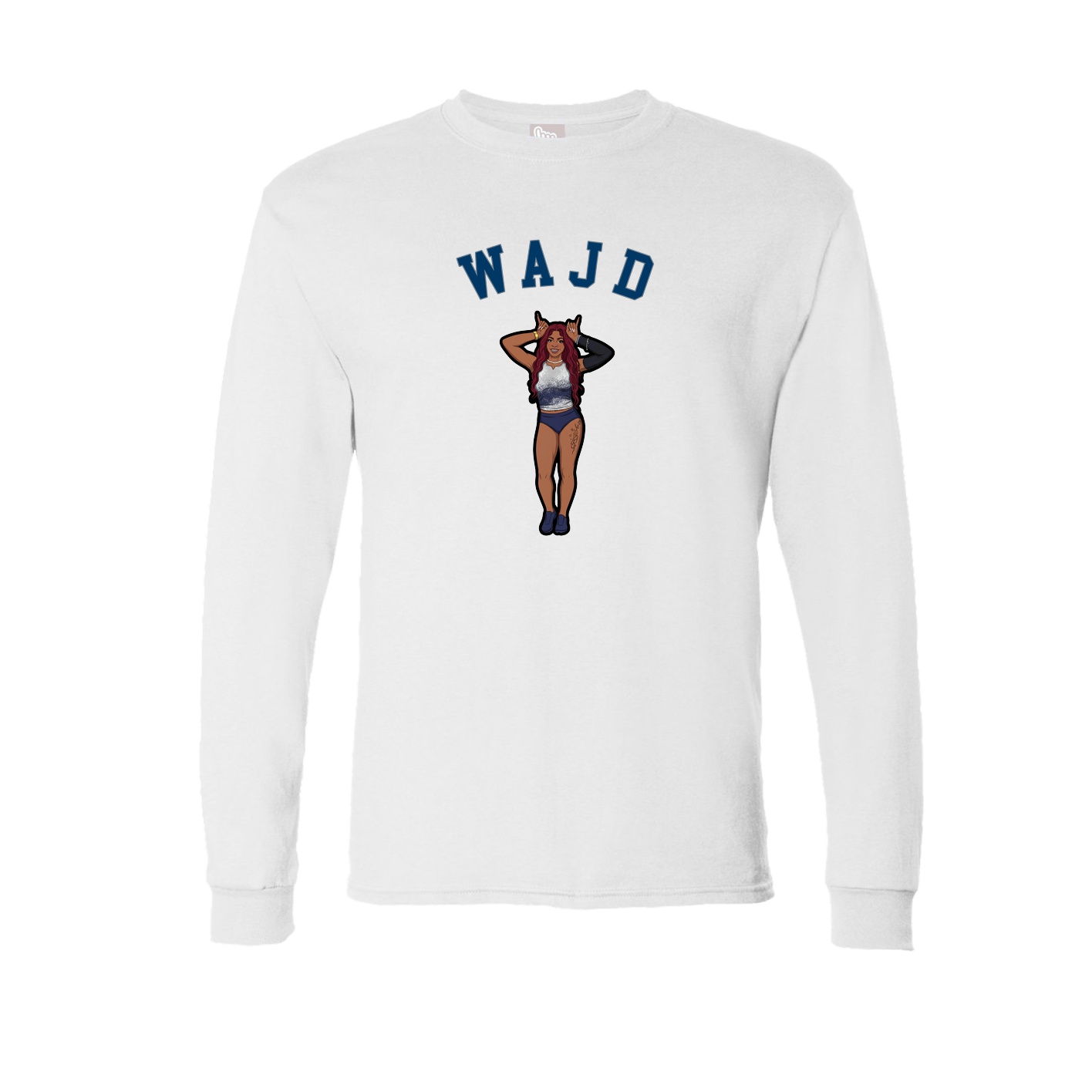 Long Sleeve Tee — Shirsey Arch in White