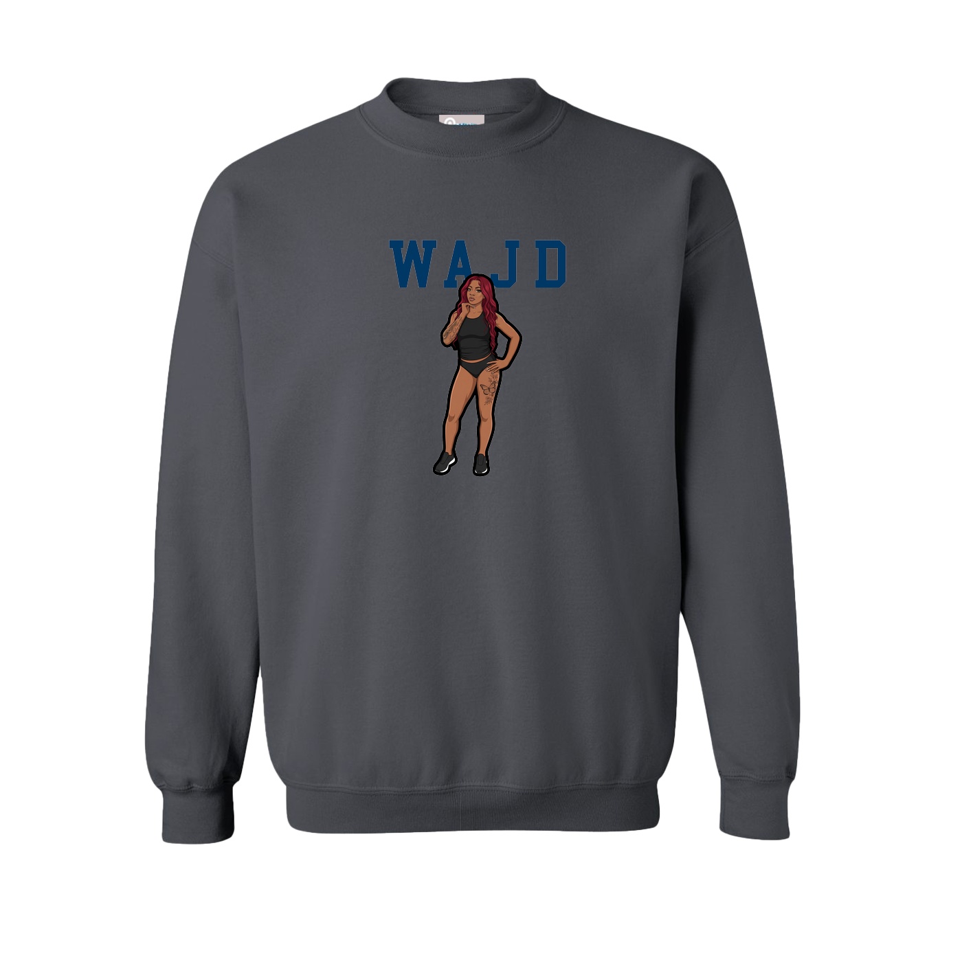 Fleece Crew — Shirsey in Grey