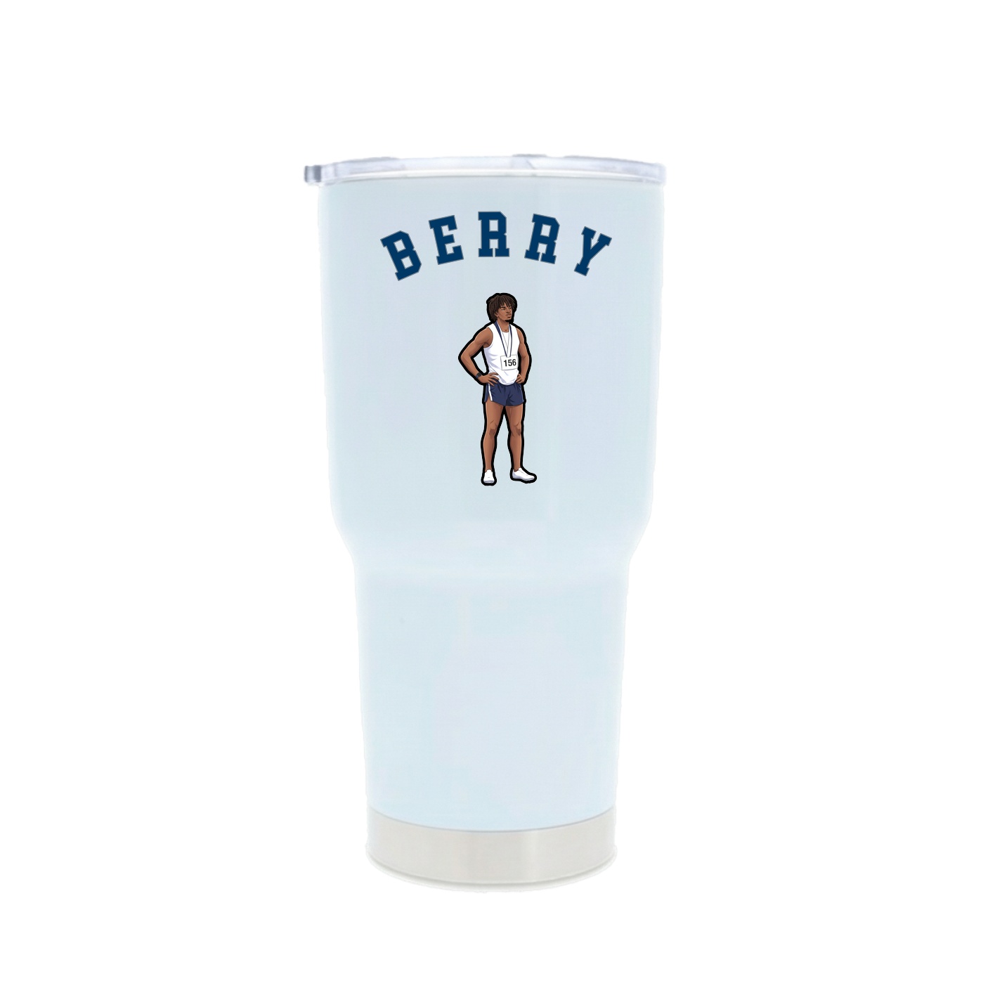 30oz Stainless Steel Tumbler — Shirsey Arch in White