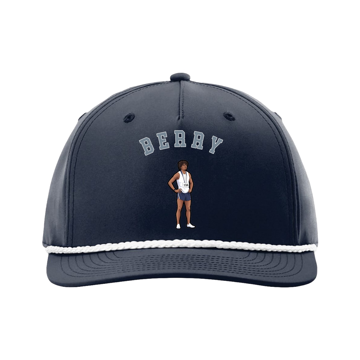 Five-Panel Classic Rope Cap — Shirsey Arch in Navy