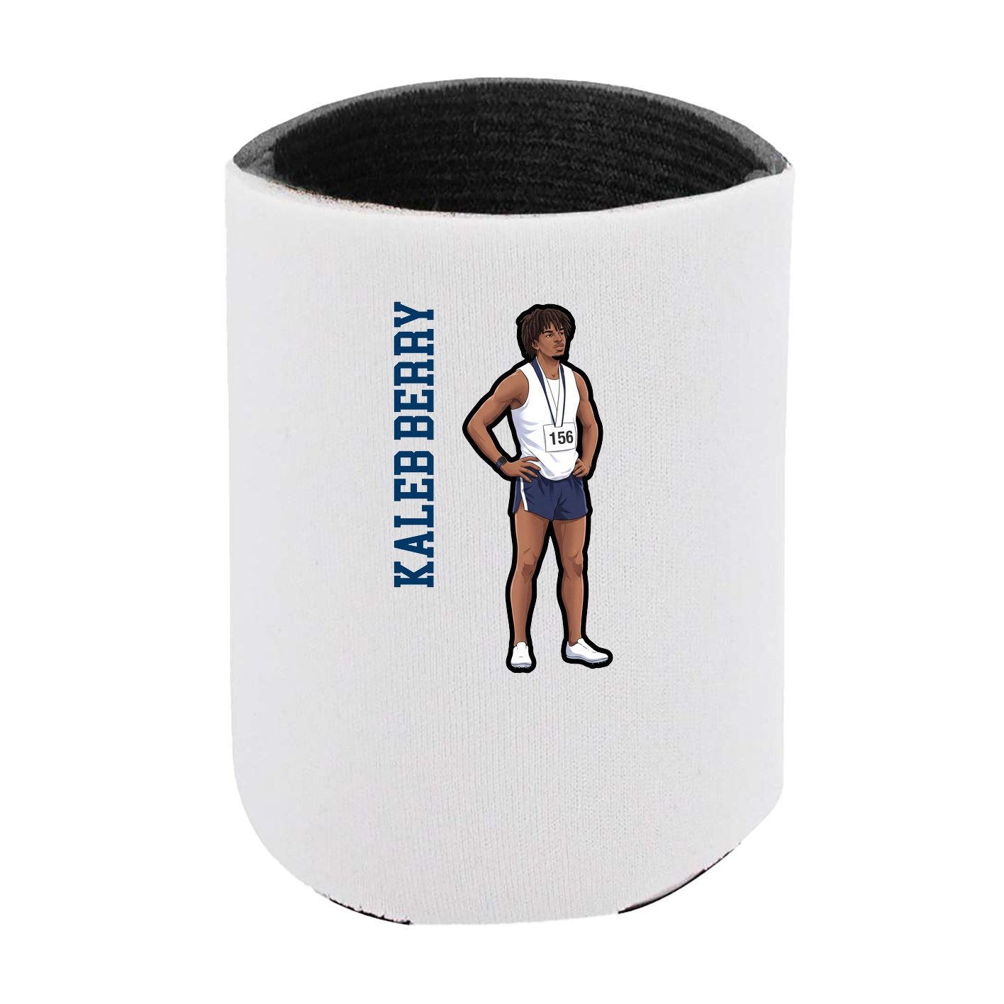 Can Holder — Name Vertical in White