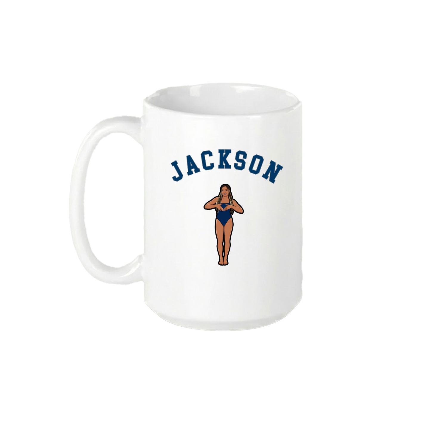 15oz Coffee Mug — Shirsey Arch in White