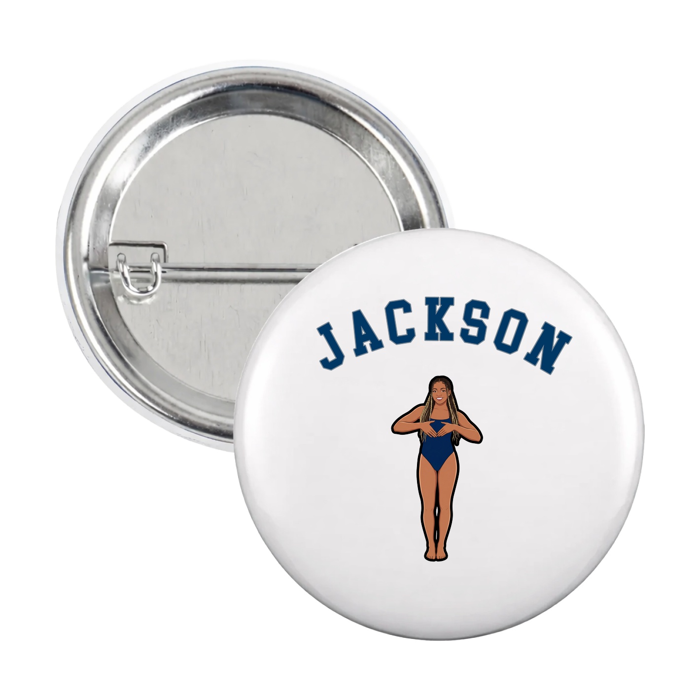 Game Day Button — Shirsey Arch in White