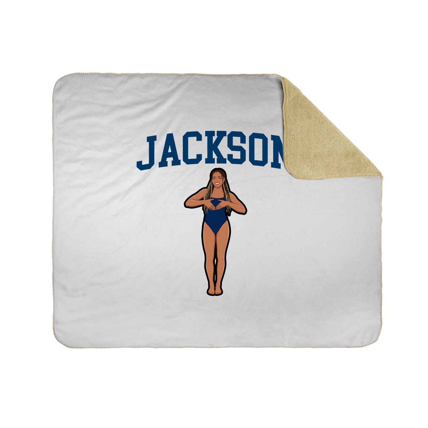 Throw Blanket — Shirsey in White