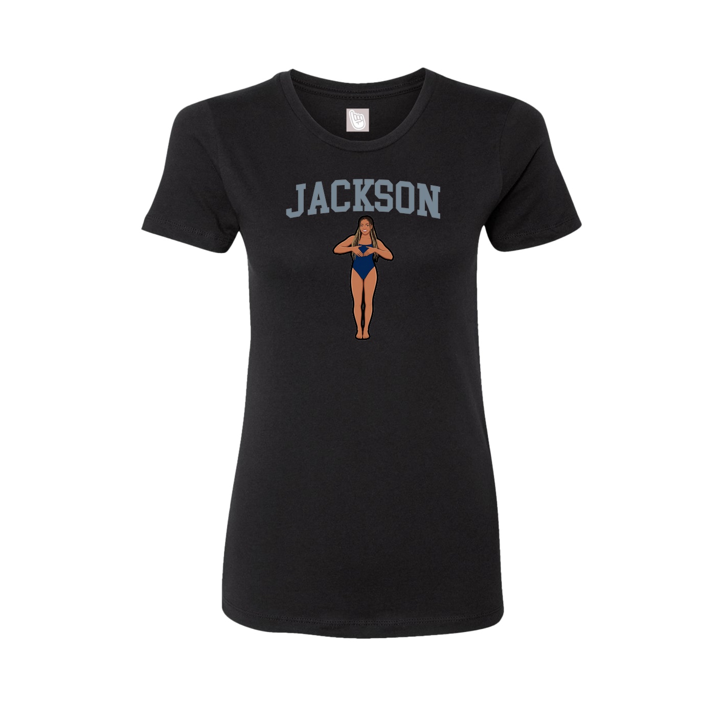 Fitted Women's Tee — Shirsey in Black