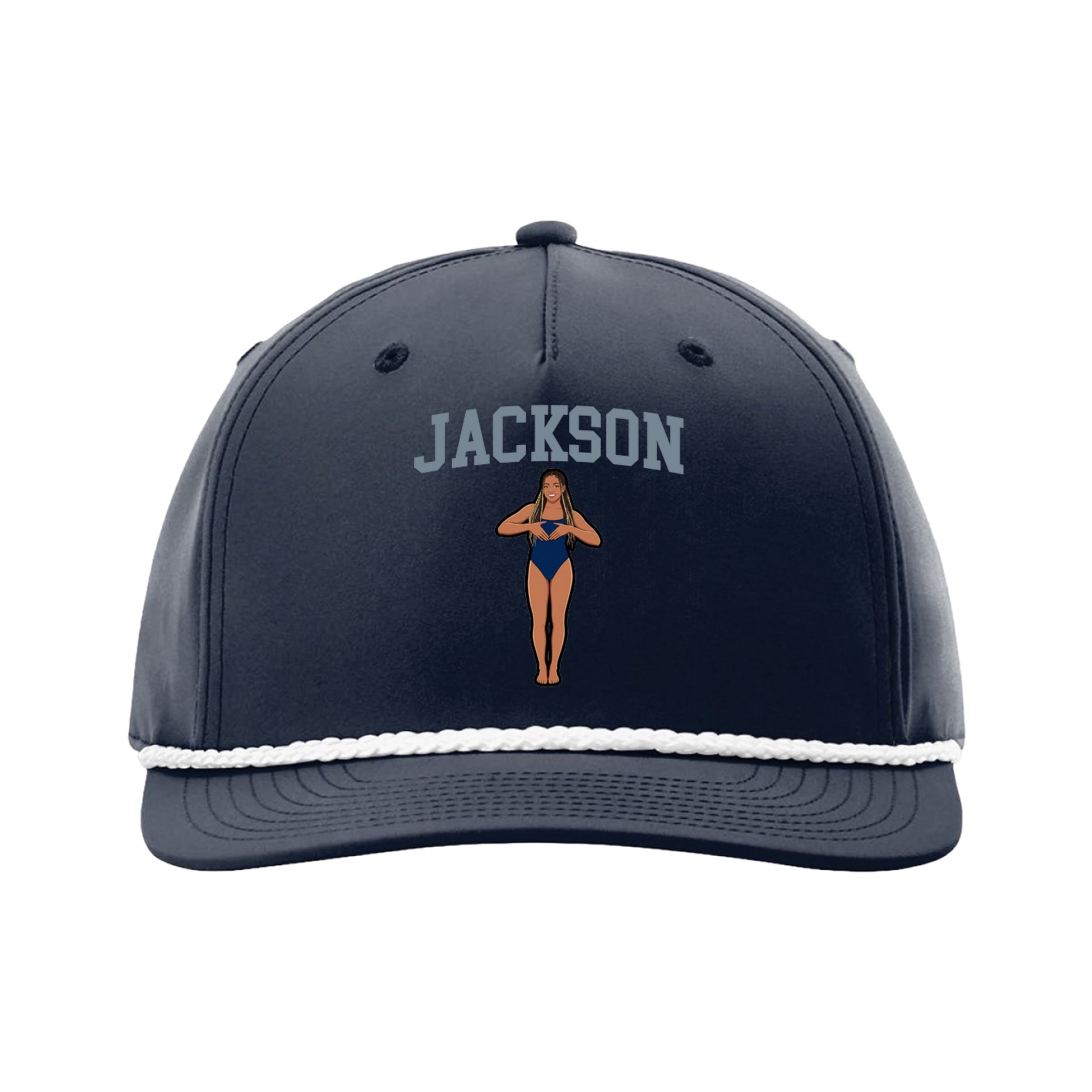 Five-Panel Classic Rope Cap — Shirsey in Navy