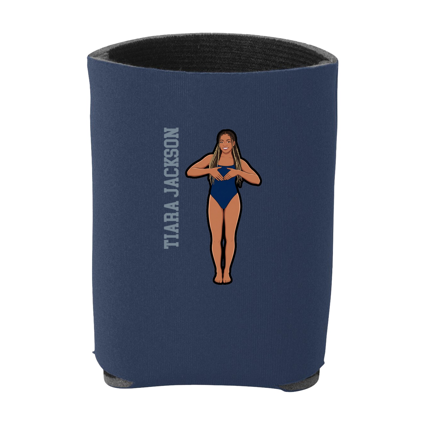 Can Holder — Name Vertical in Navy