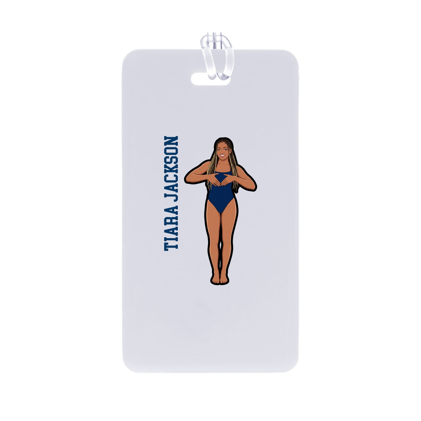 Bag Tag — Name Vertical in Classic