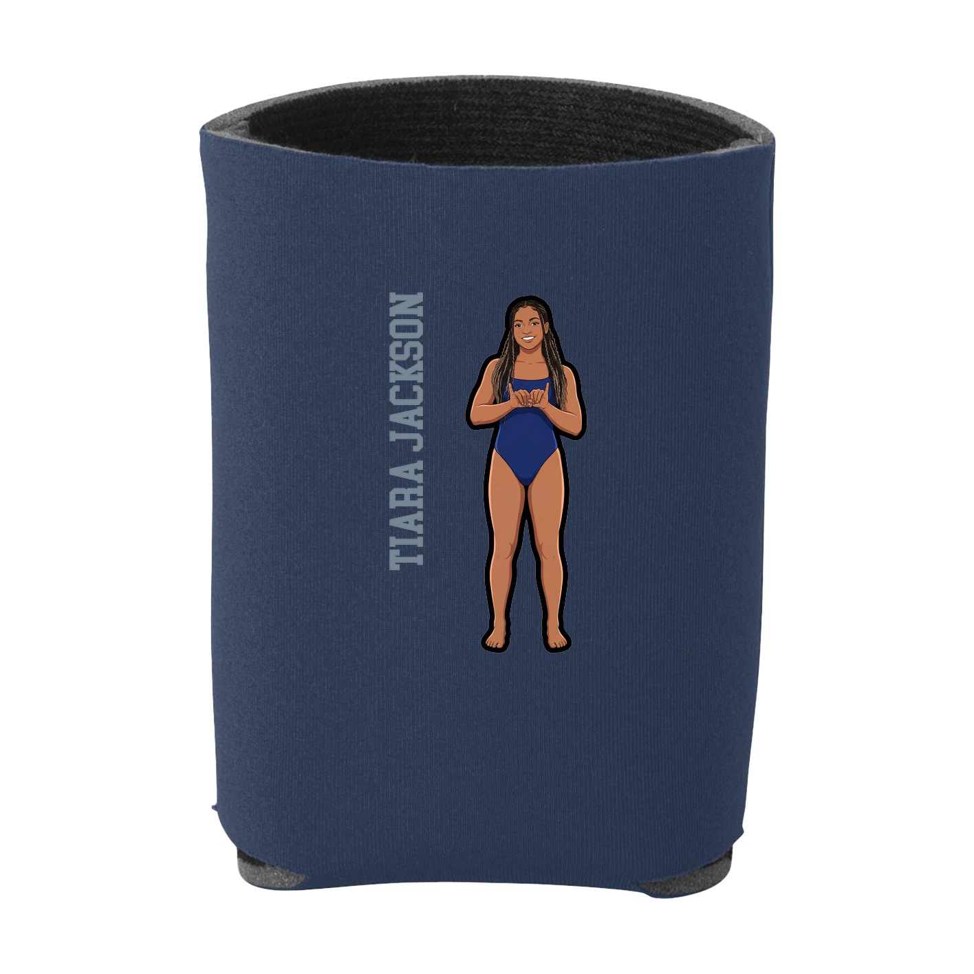 Can Holder — Name Vertical in Navy