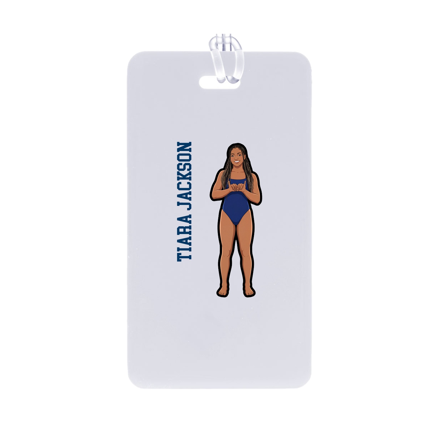 Bag Tag — Name Vertical in Classic