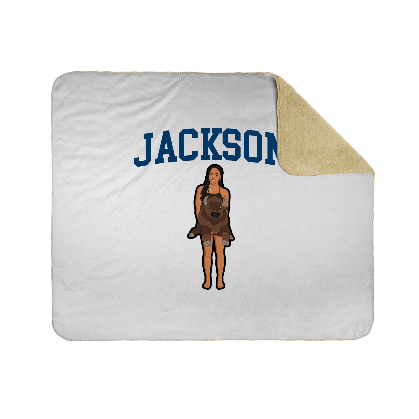 Throw Blanket — Shirsey in White