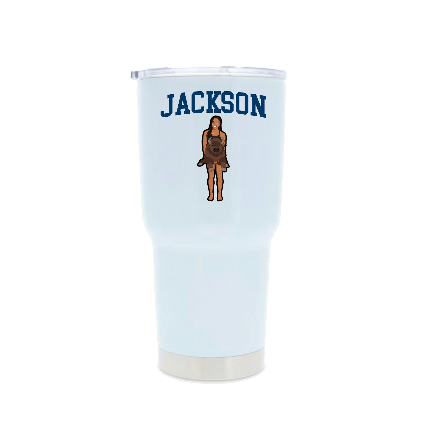 30oz Stainless Steel Tumbler — Shirsey in White