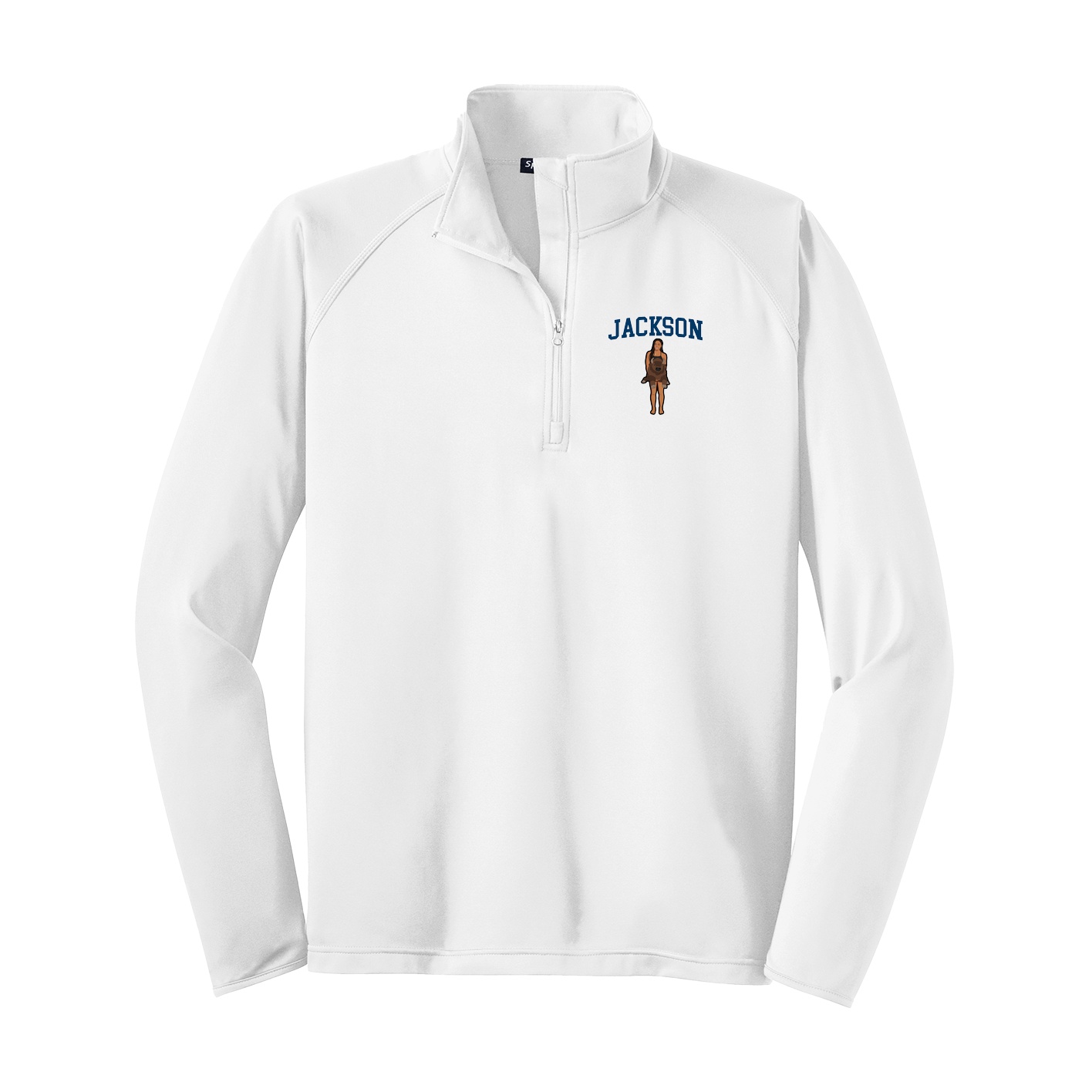 Q-Zip Pullover — Shirsey in White