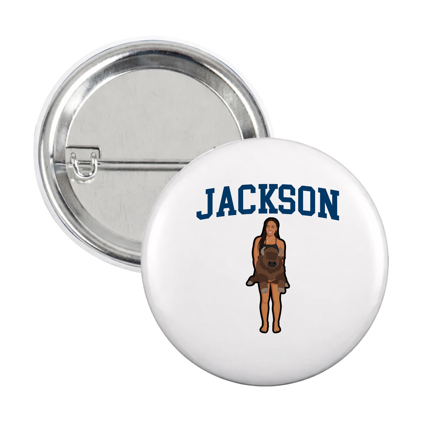 Game Day Button — Shirsey in White