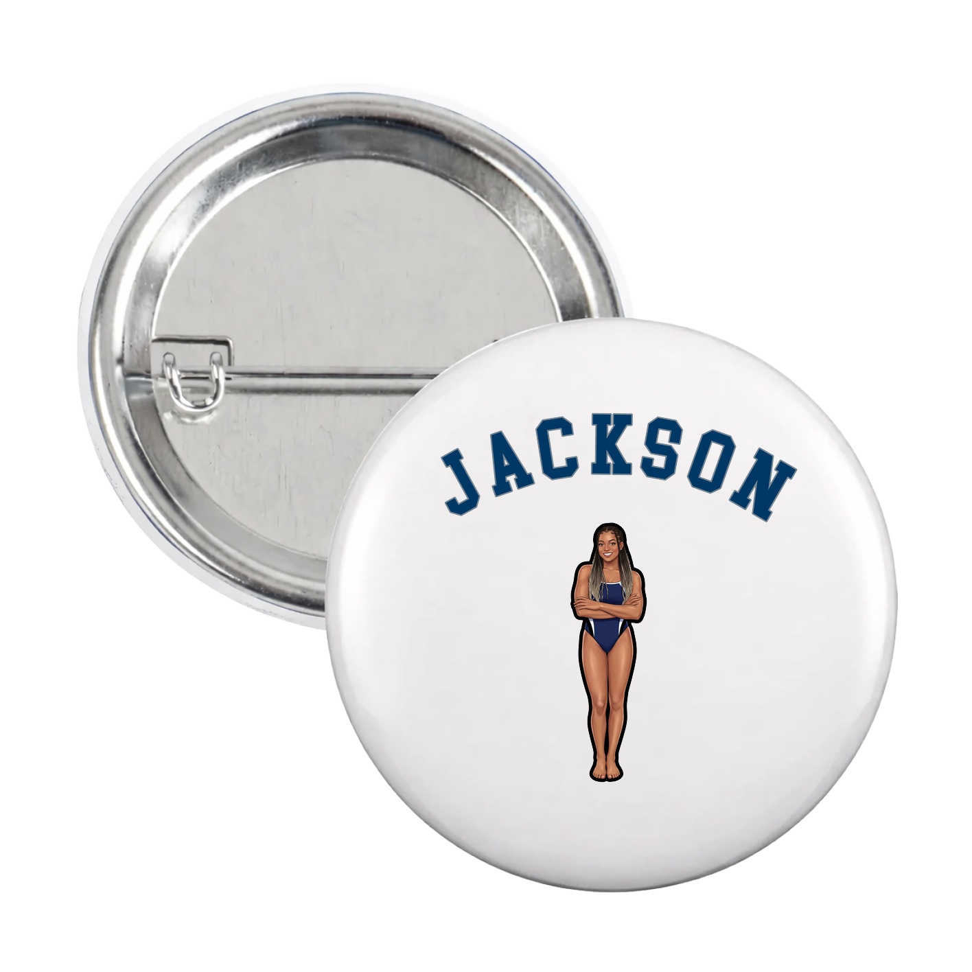 Game Day Button — Shirsey Arch in White