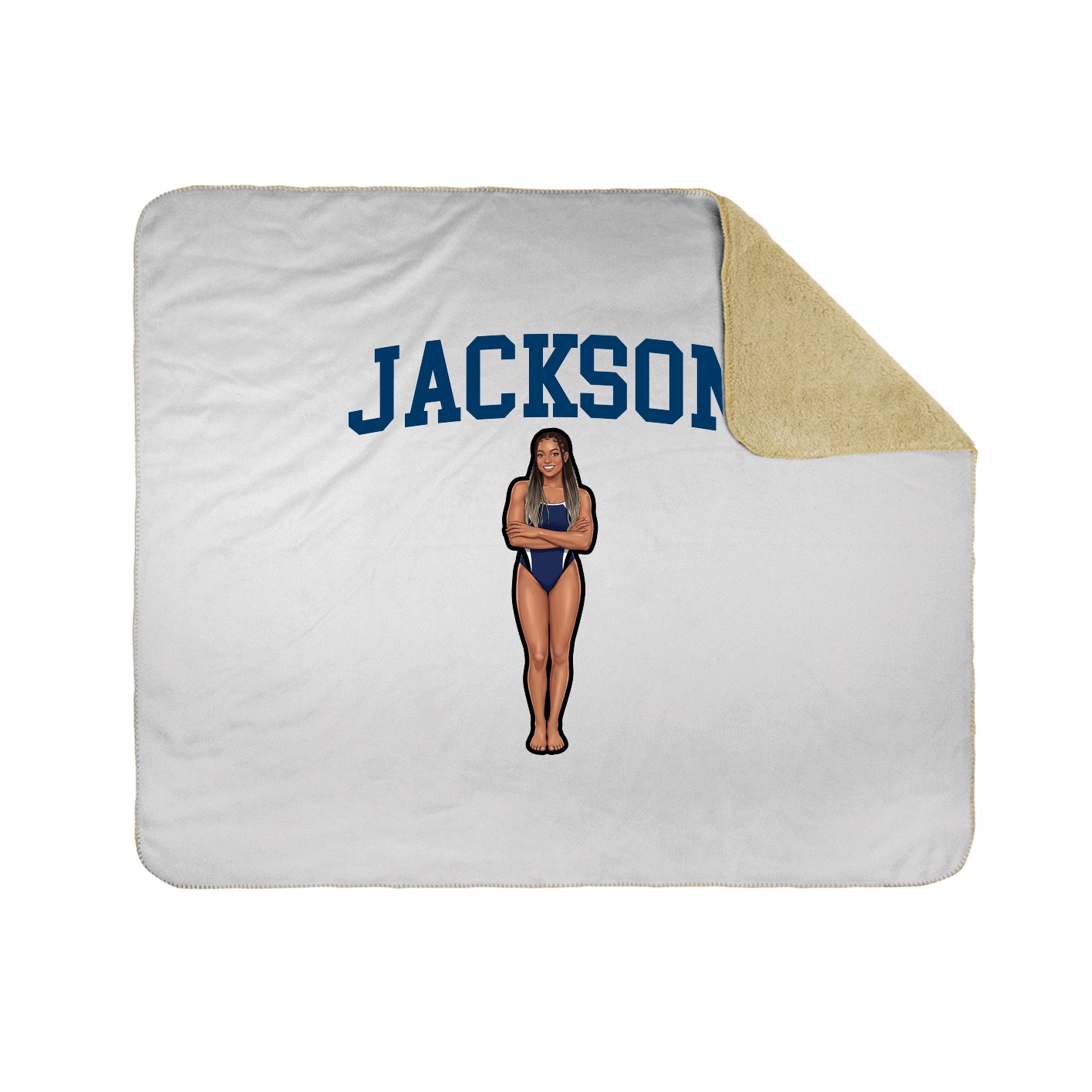 Throw Blanket — Shirsey in White