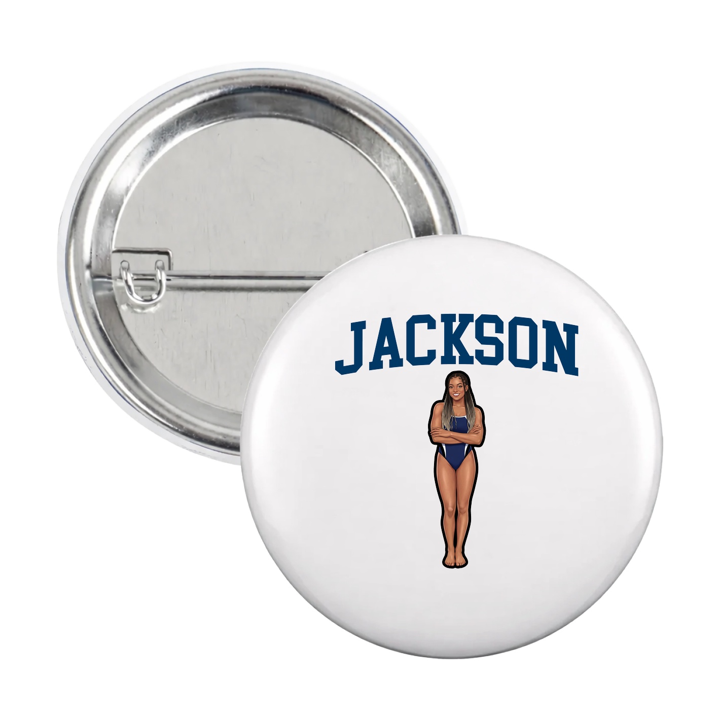 Game Day Button — Shirsey in White