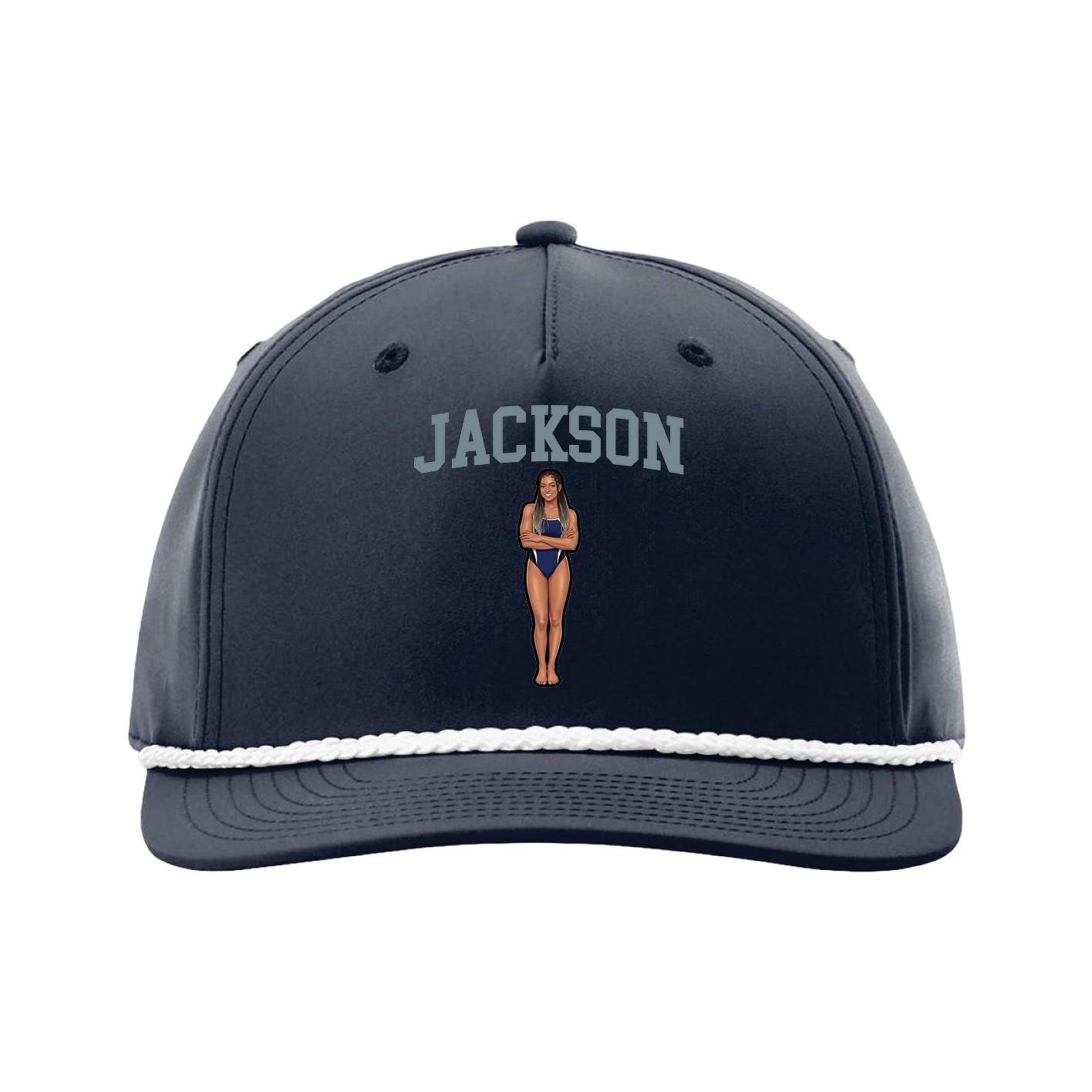 Five-Panel Classic Rope Cap — Shirsey in Navy