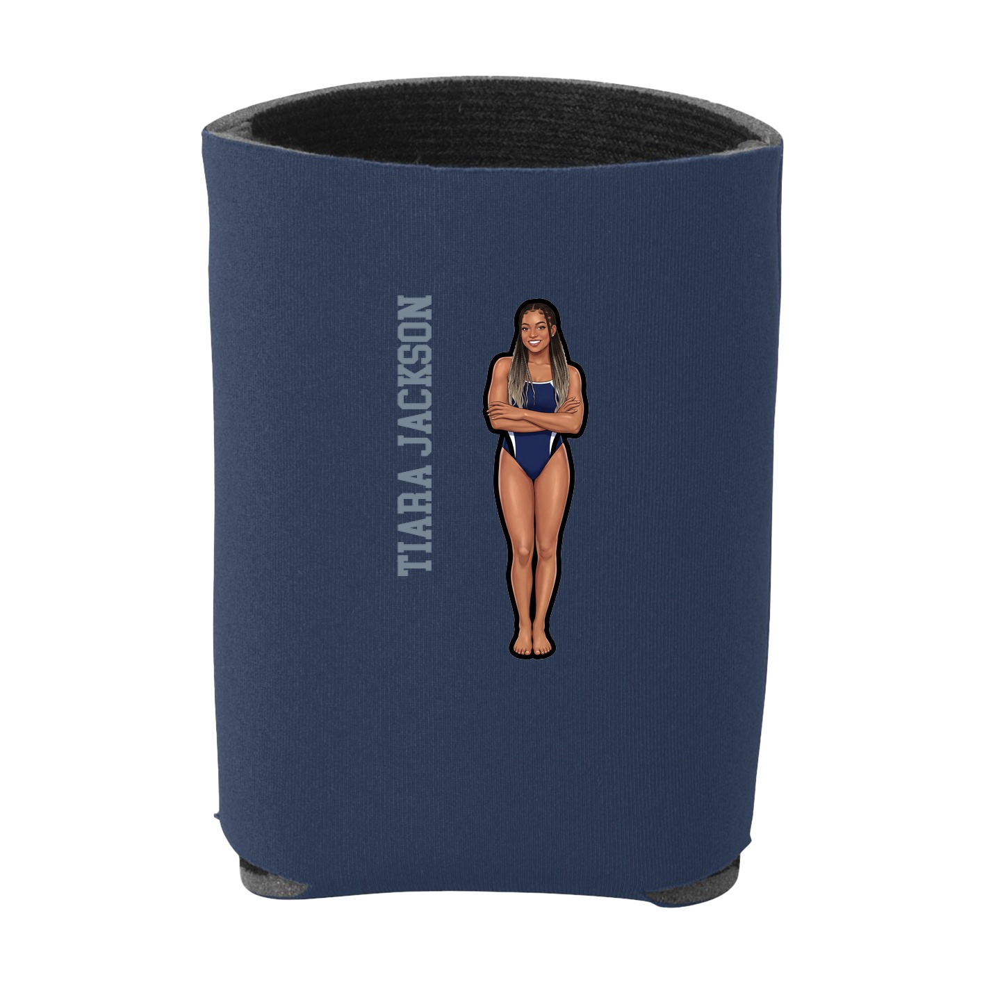 Can Holder — Name Vertical in Navy