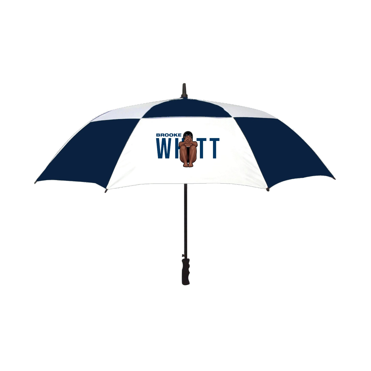 Golf Umbrella — Player Name in Navy