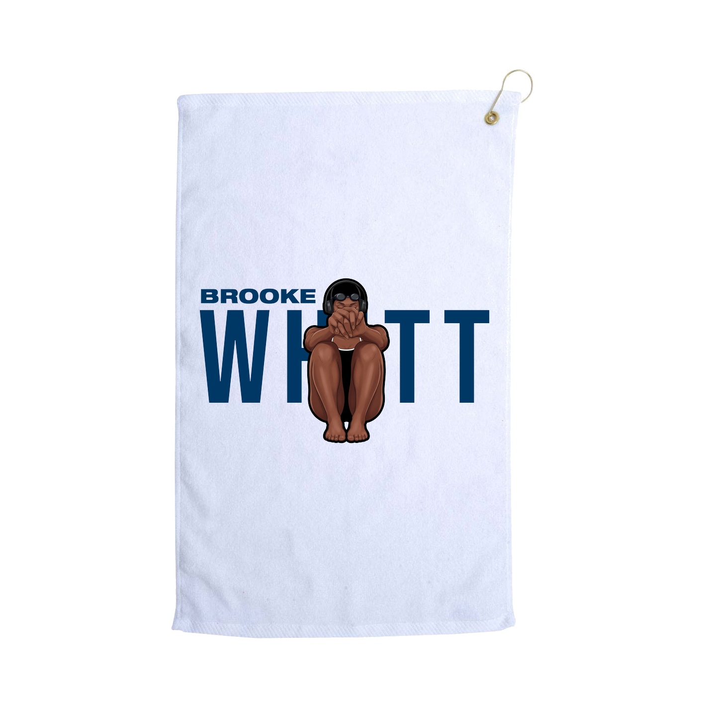 Golf Towel — Player Name in White