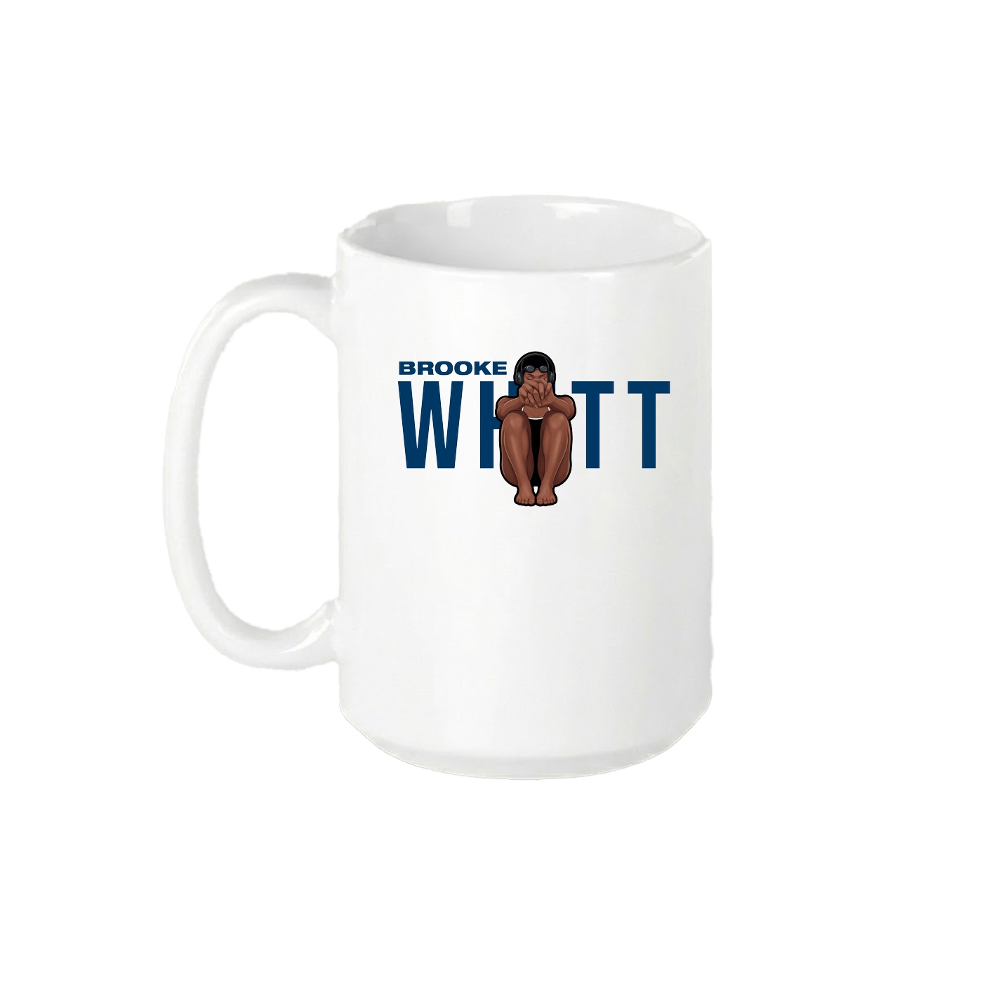 15oz Coffee Mug — Player Name in White