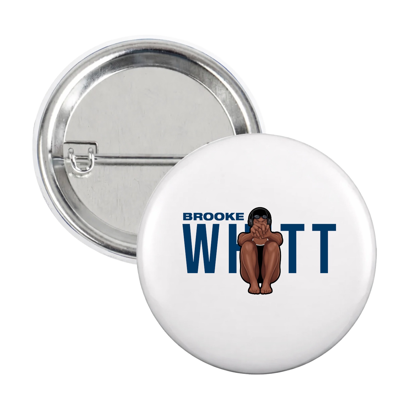 Game Day Button — Player Name in White