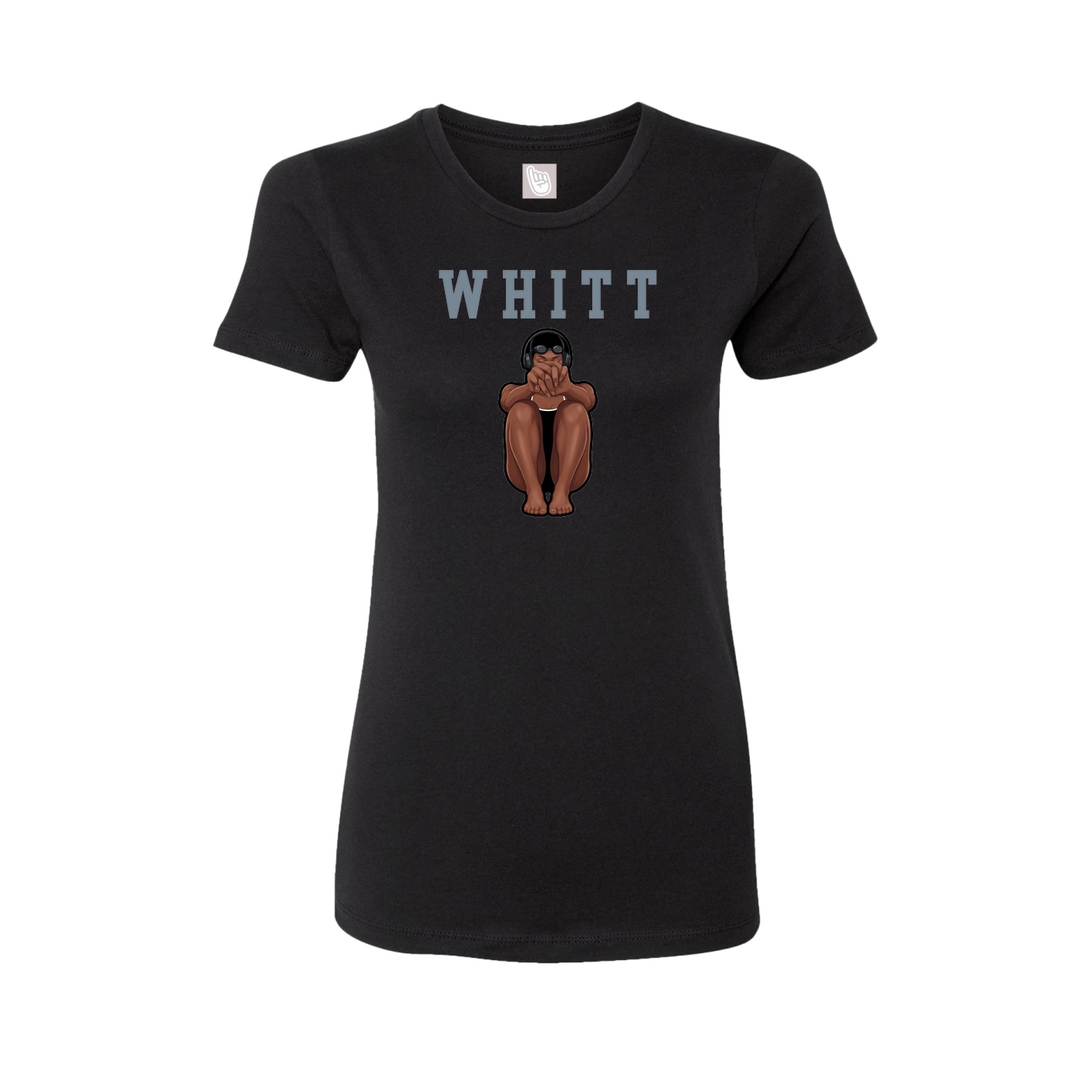 Fitted Women's Tee — Shirsey in Black