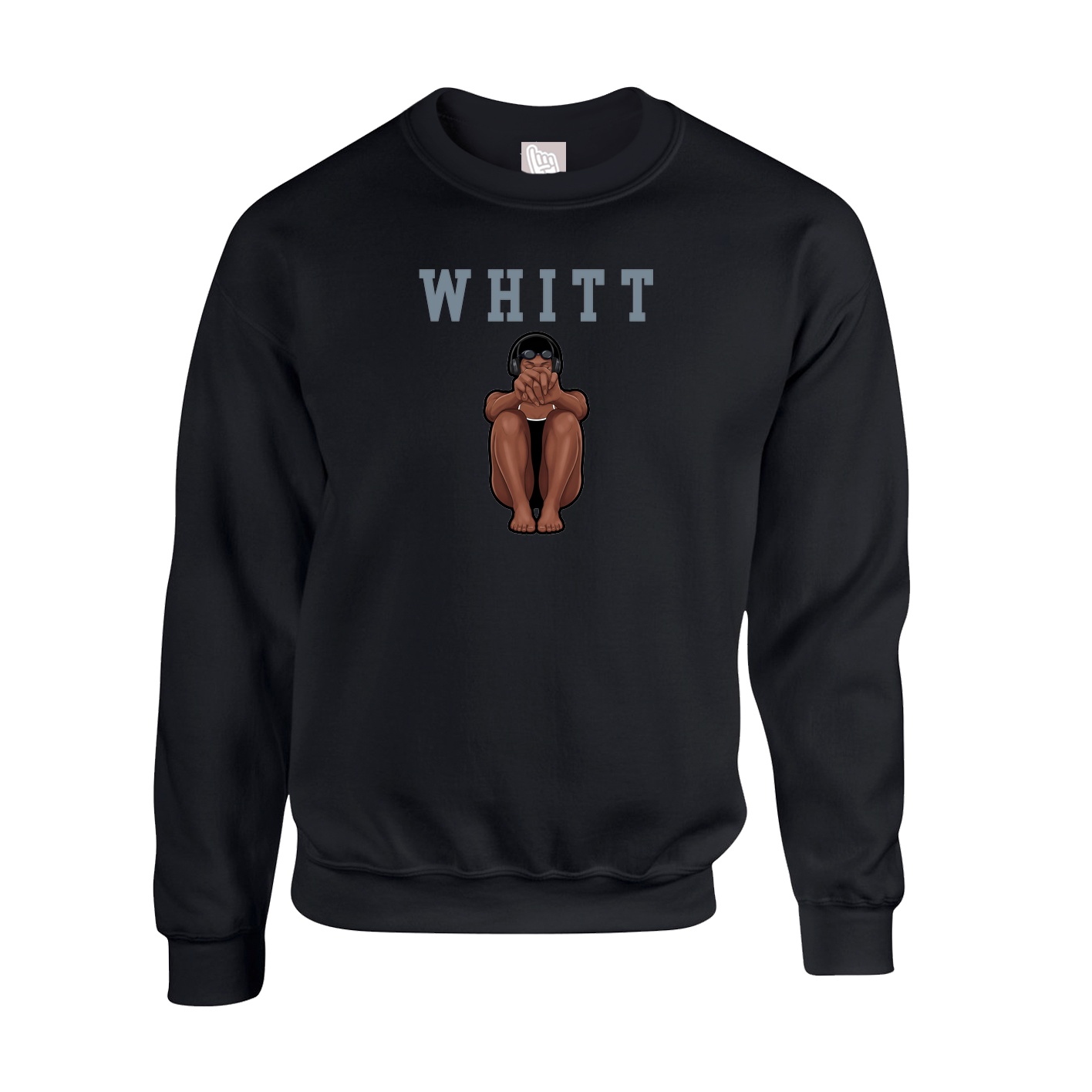 Fleece Crew — Shirsey in Black