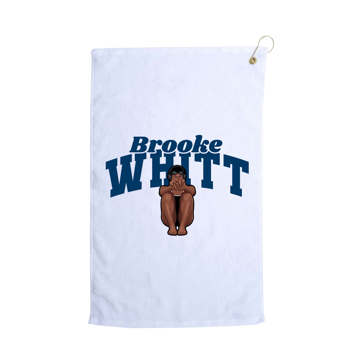 Golf Towel — Signature Arch in White