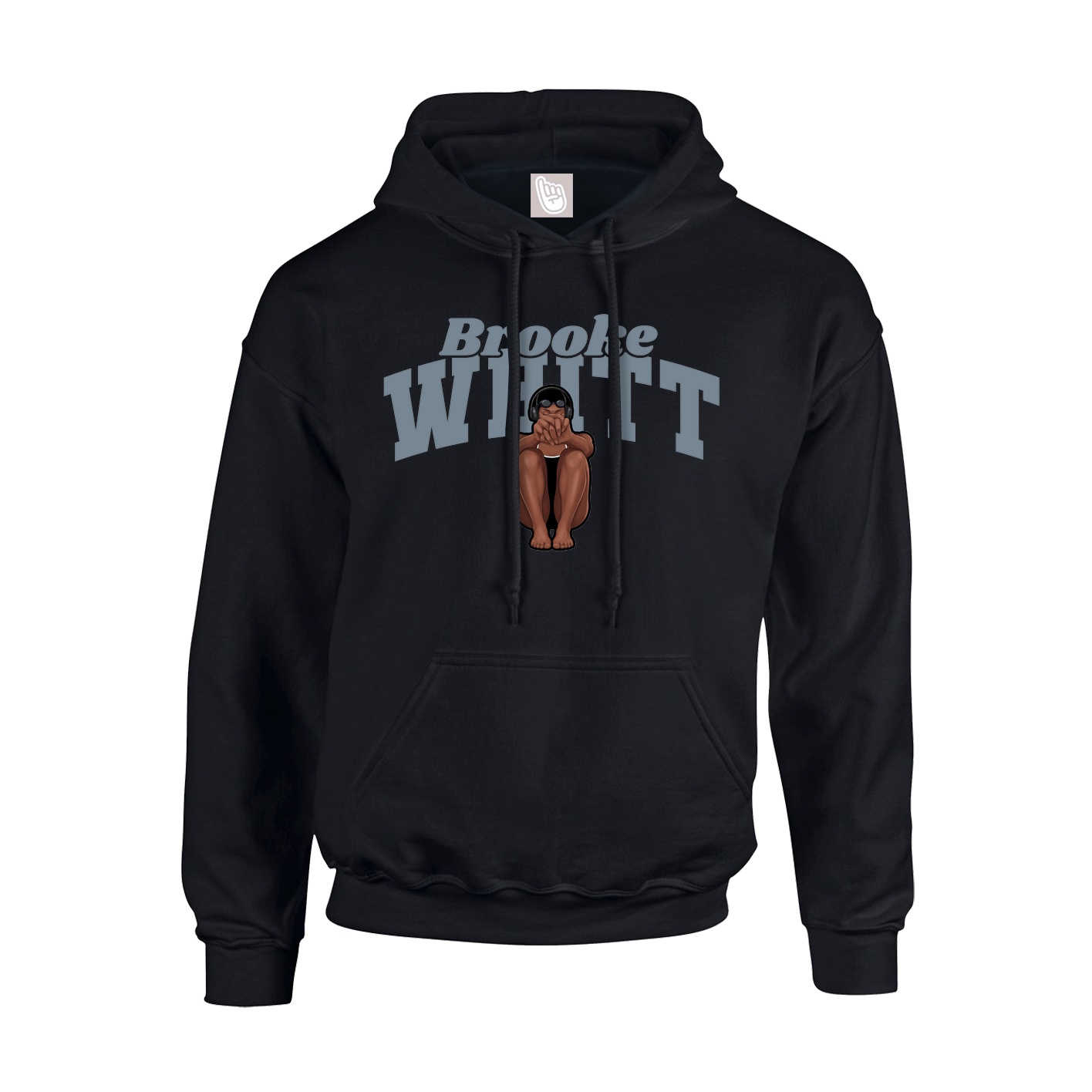 Hoodie — Signature Arch in Black