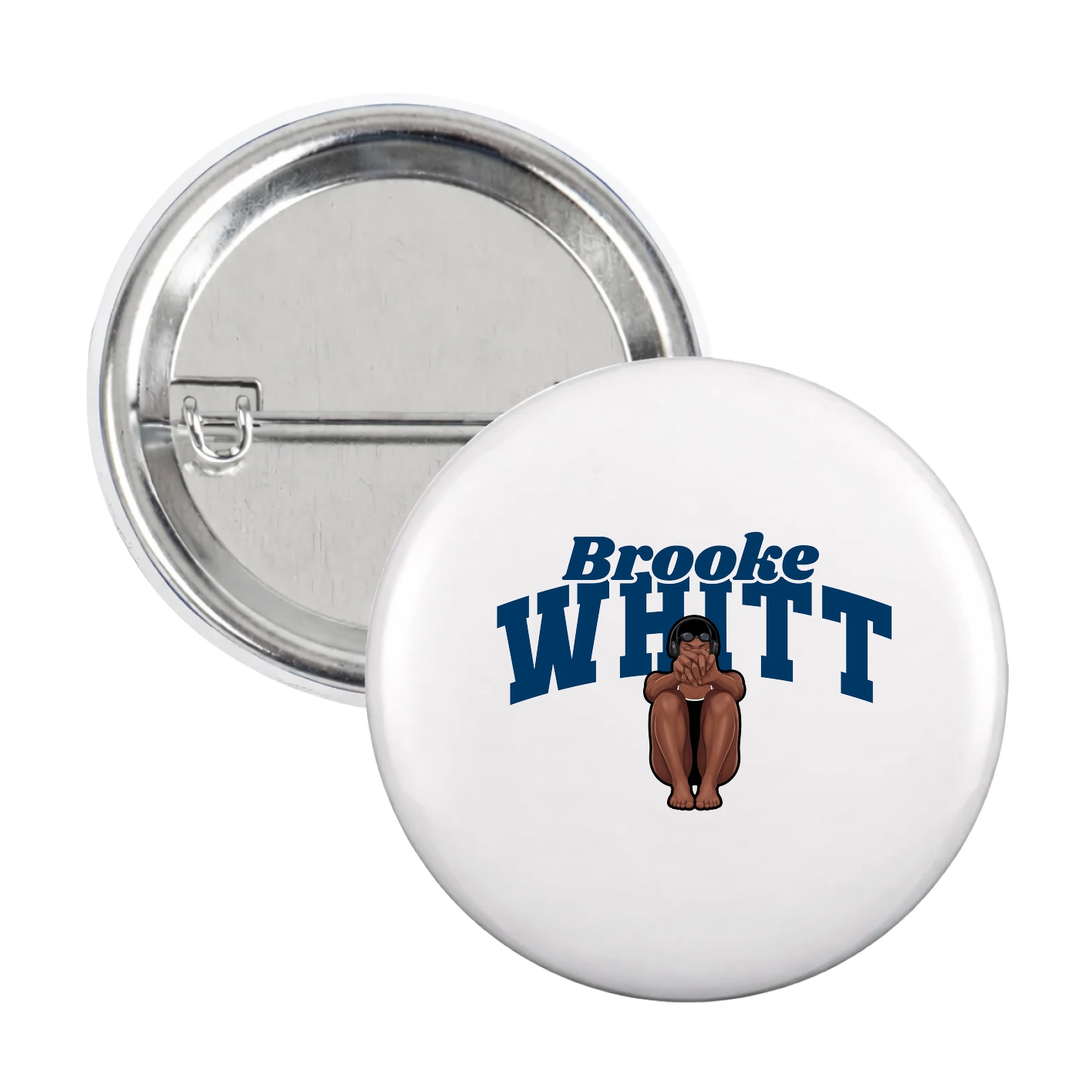Game Day Button — Signature Arch in White