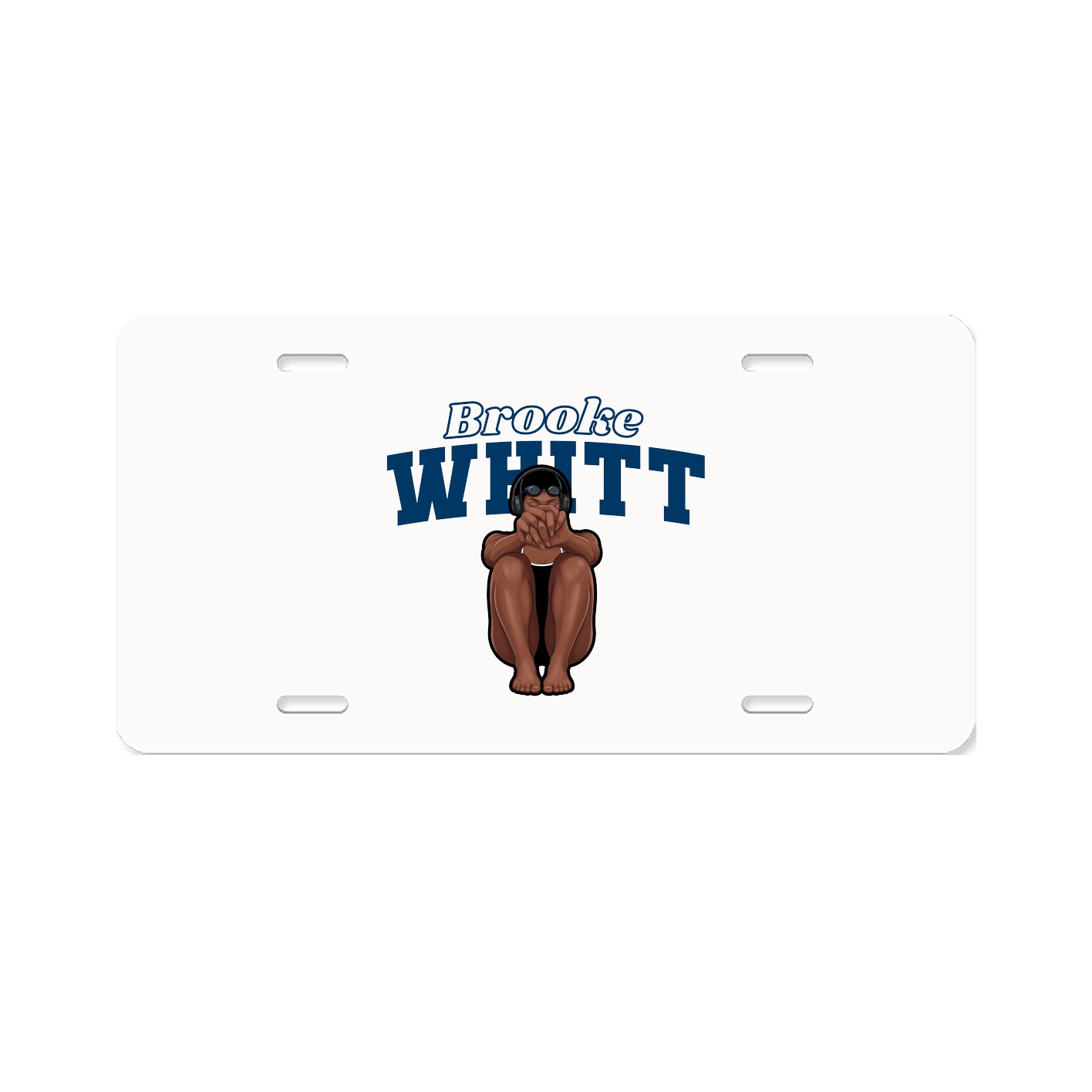 License Plate — Name Arch in Classic