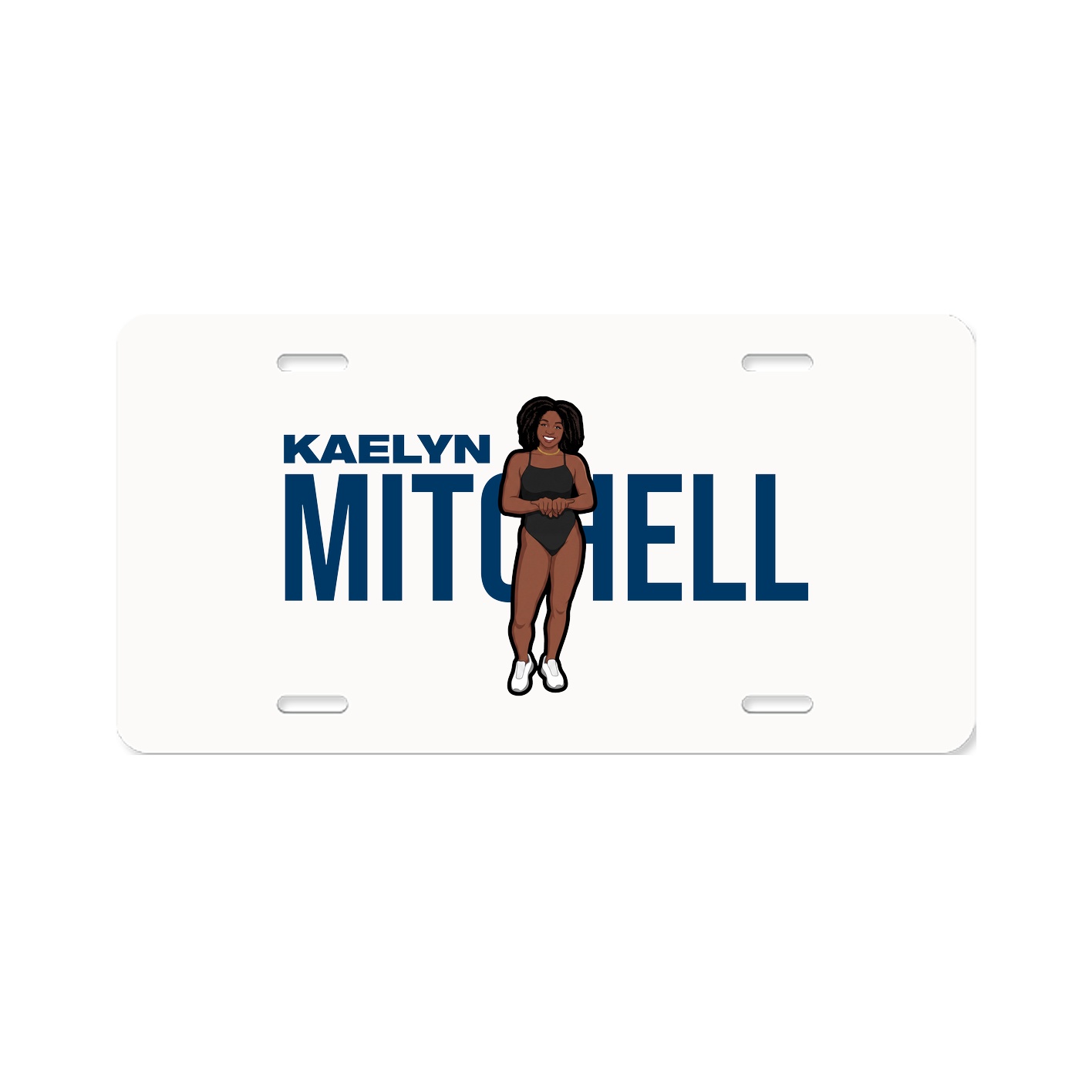 License Plate — Player Name in Classic