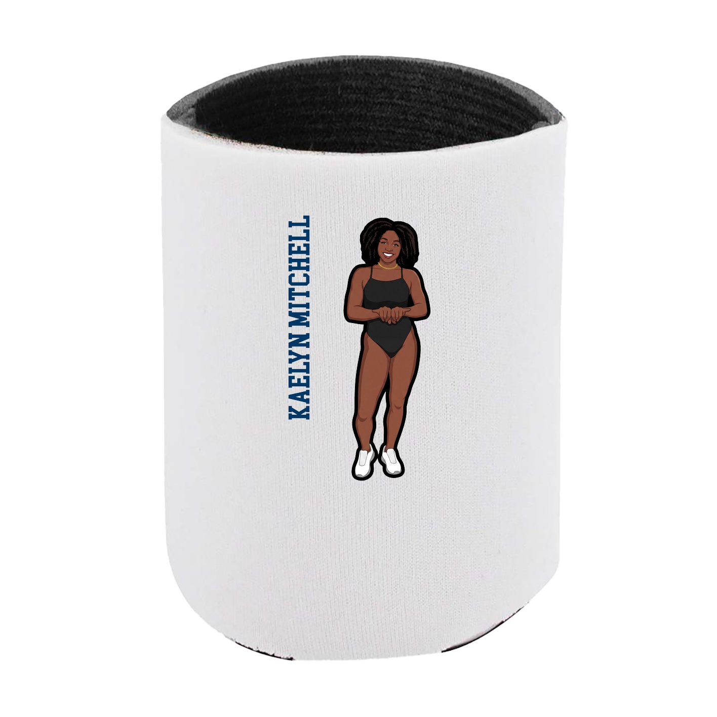 Can Holder — Name Vertical in White