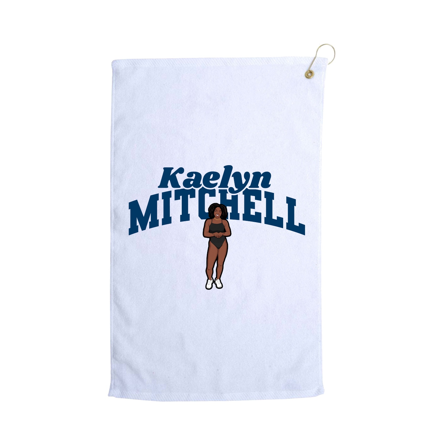 Golf Towel — Signature Arch in White
