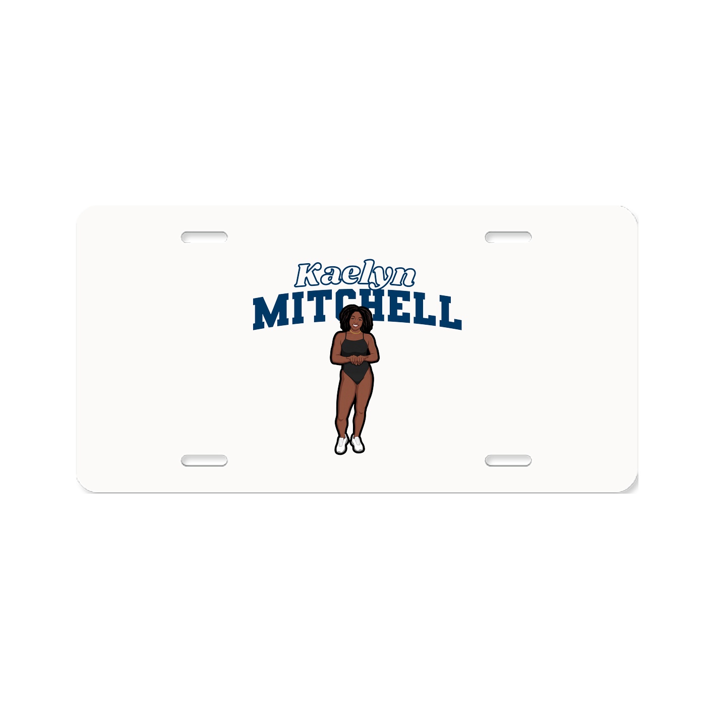 License Plate — Name Arch in Classic