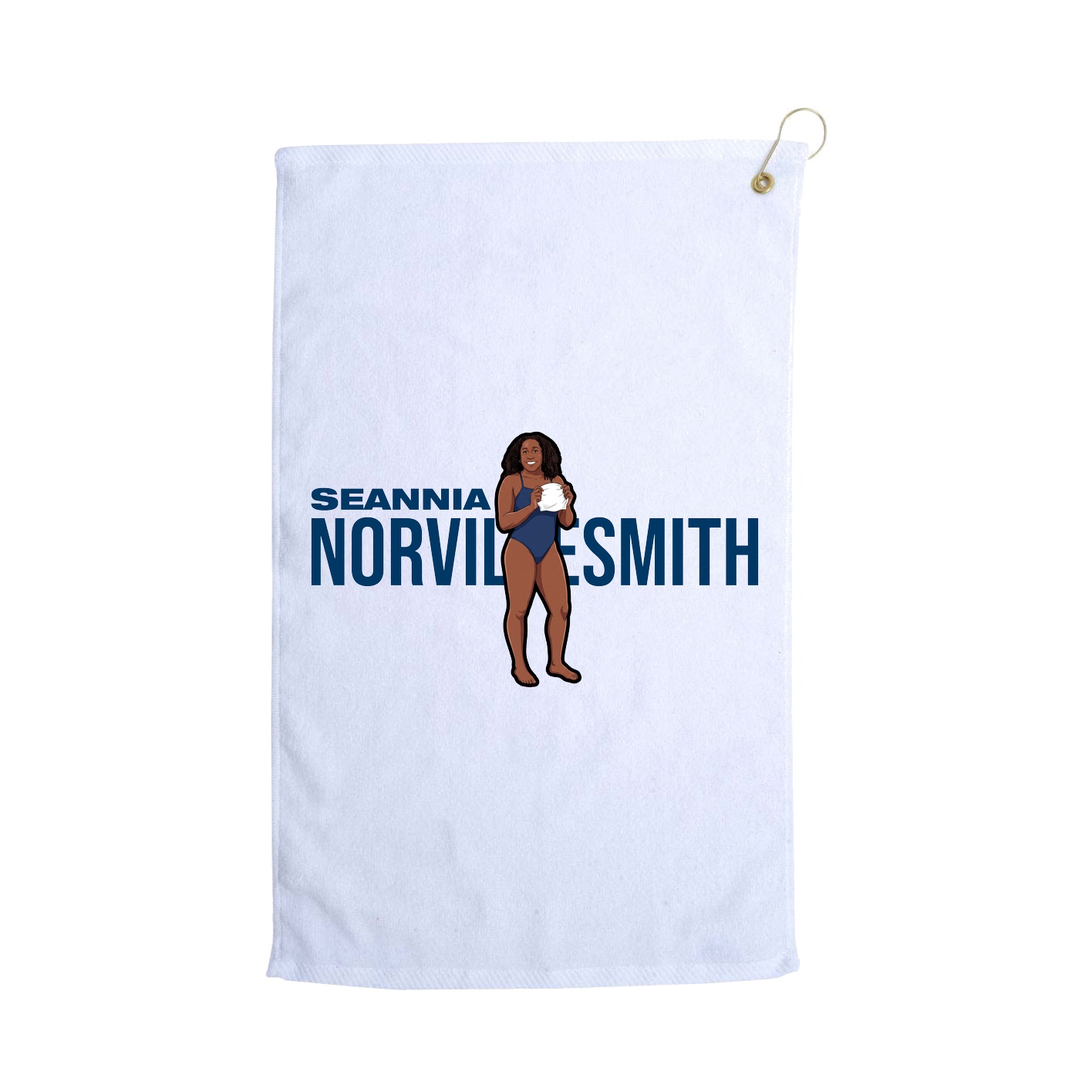 Golf Towel — Player Name in White