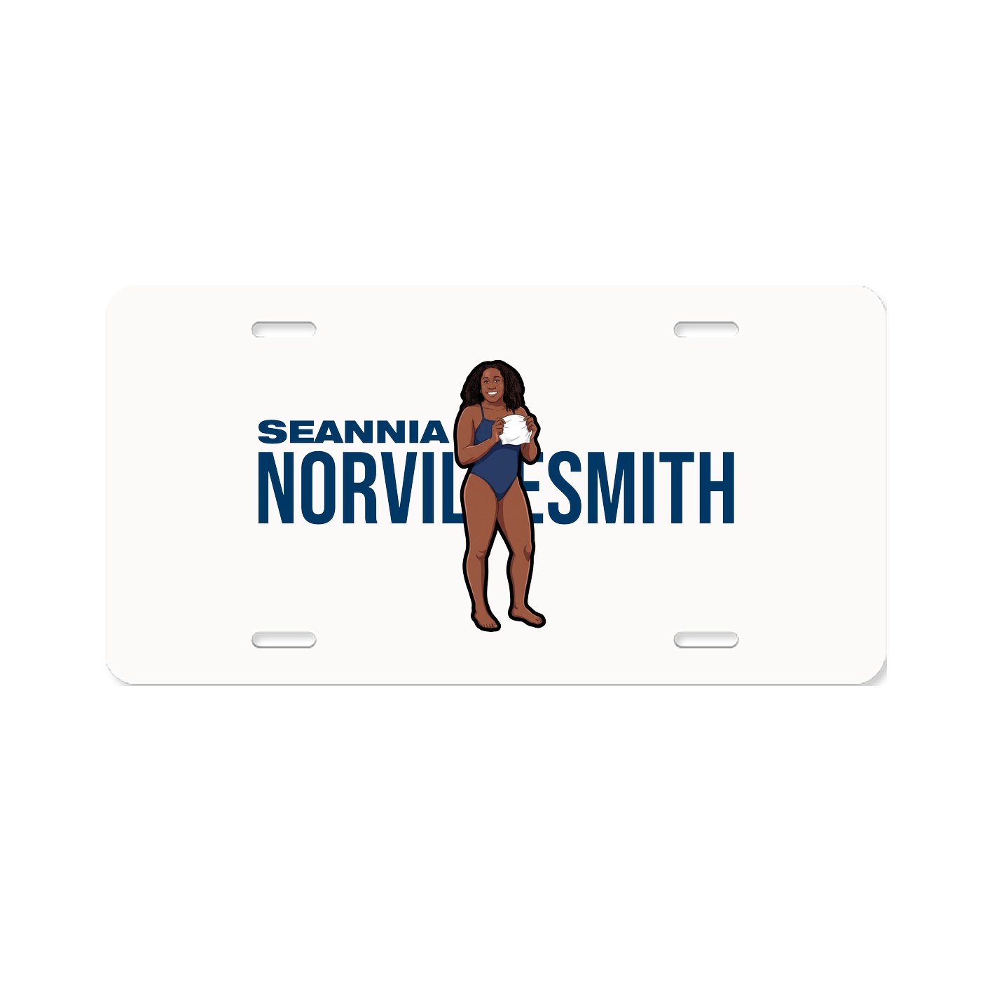 License Plate — Player Name in Classic