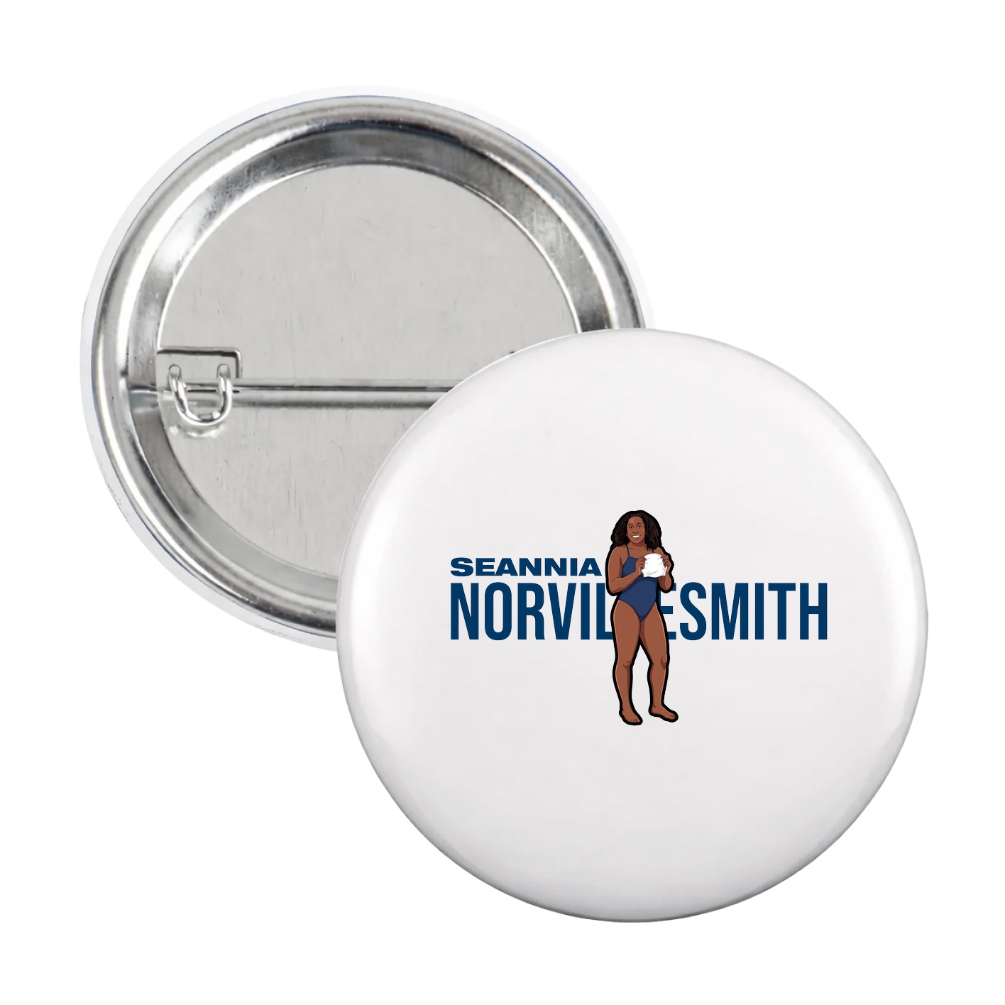 Game Day Button — Player Name in White