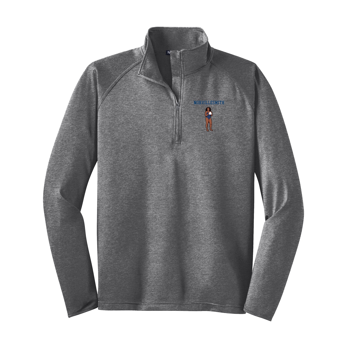 Q-Zip Pullover — Shirsey in Grey