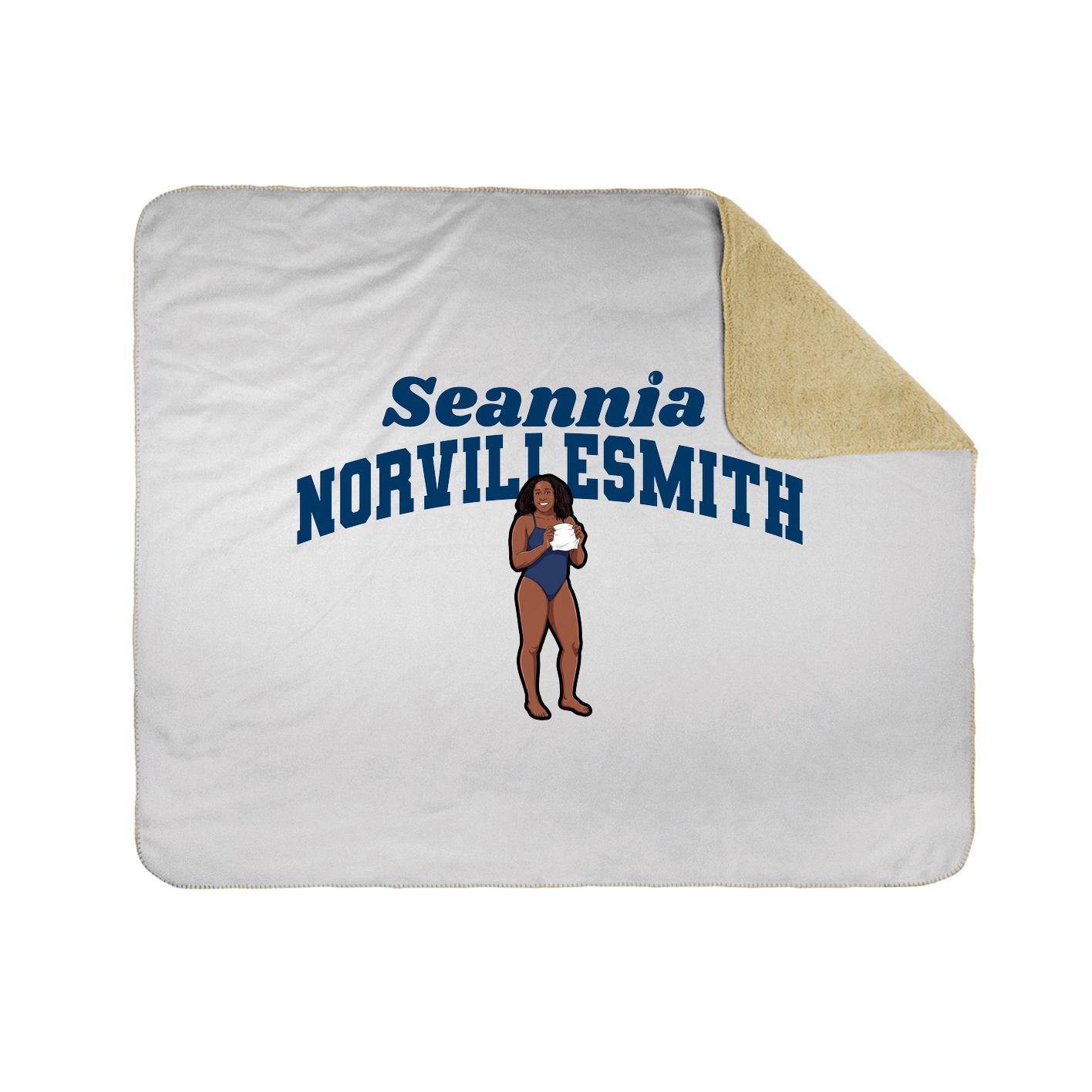Throw Blanket — Signature Arch in White