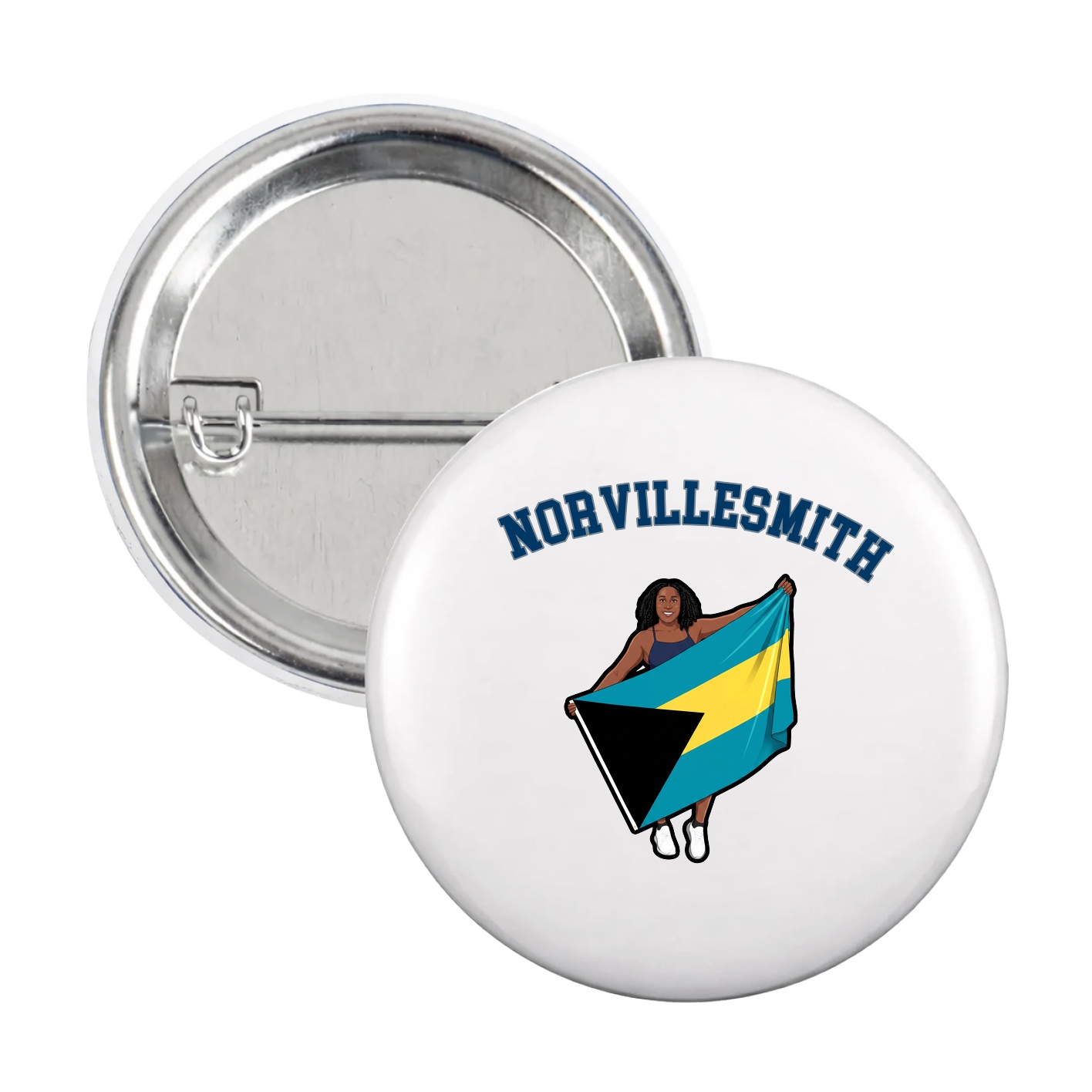 Game Day Button — Shirsey Arch in White