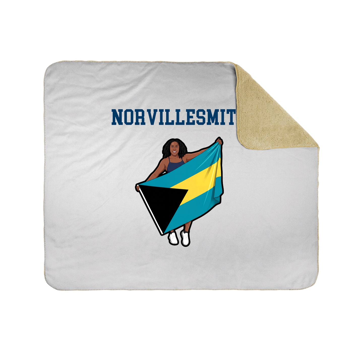 Throw Blanket — Shirsey in White
